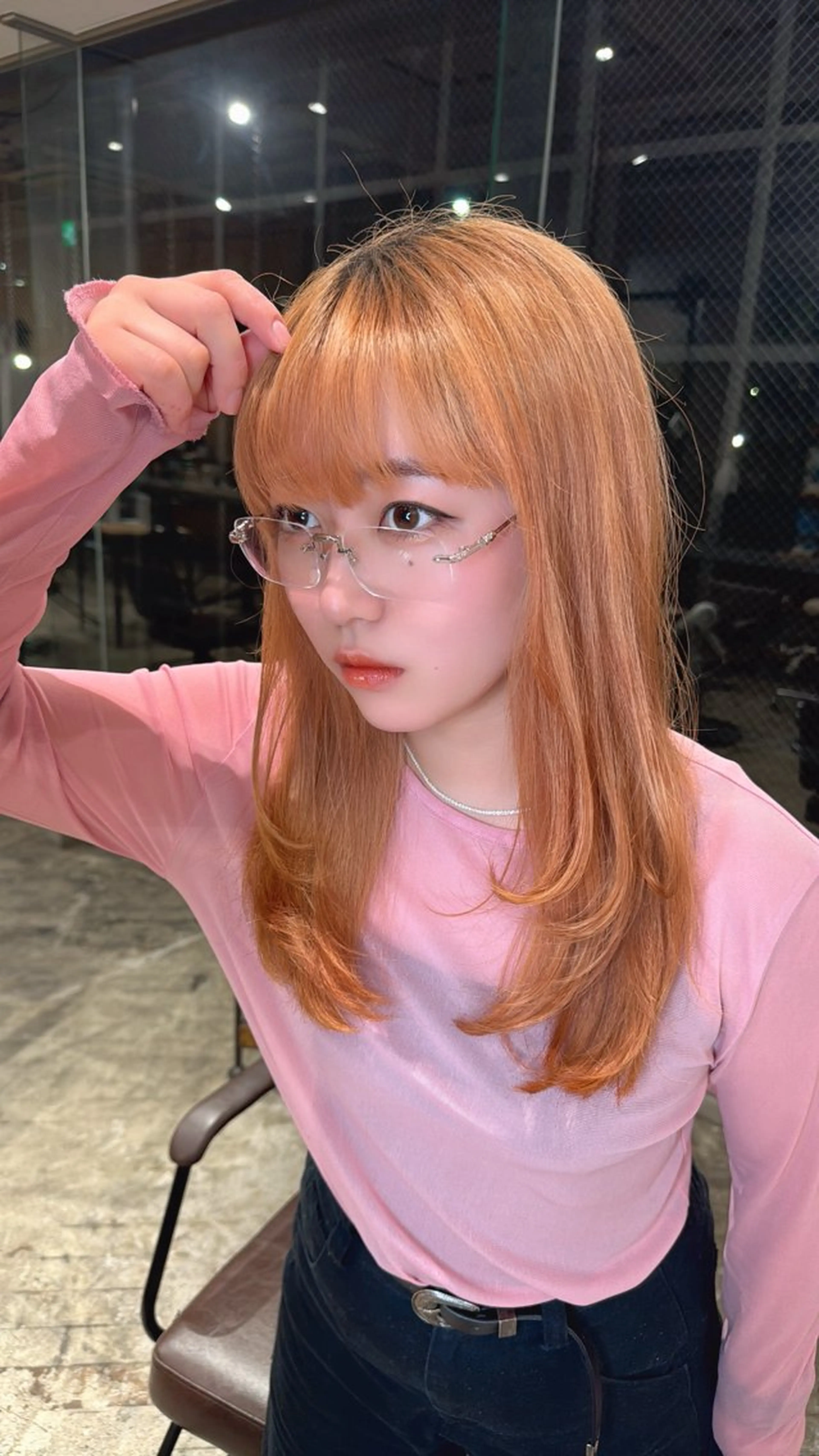 セミロング レイヤーカット トリートメント カット 永田竜一/縮毛矯正/ 大人可愛い/レイヤーのヘアスタイル
