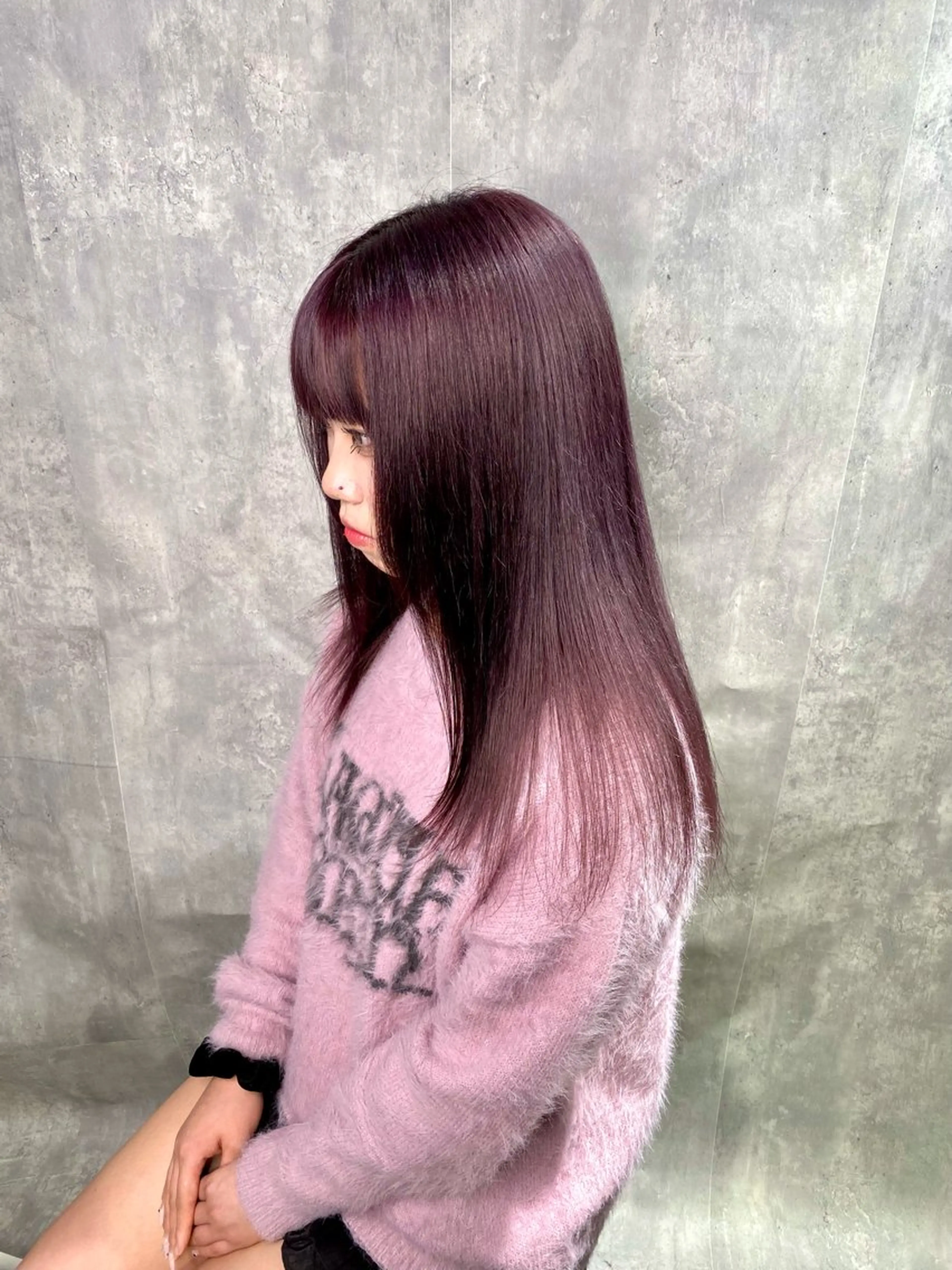 カラー ヘアカラー トリートメント ヘッドスパ 💫miyu💫デザ インカラー/アレンジのヘアスタイル