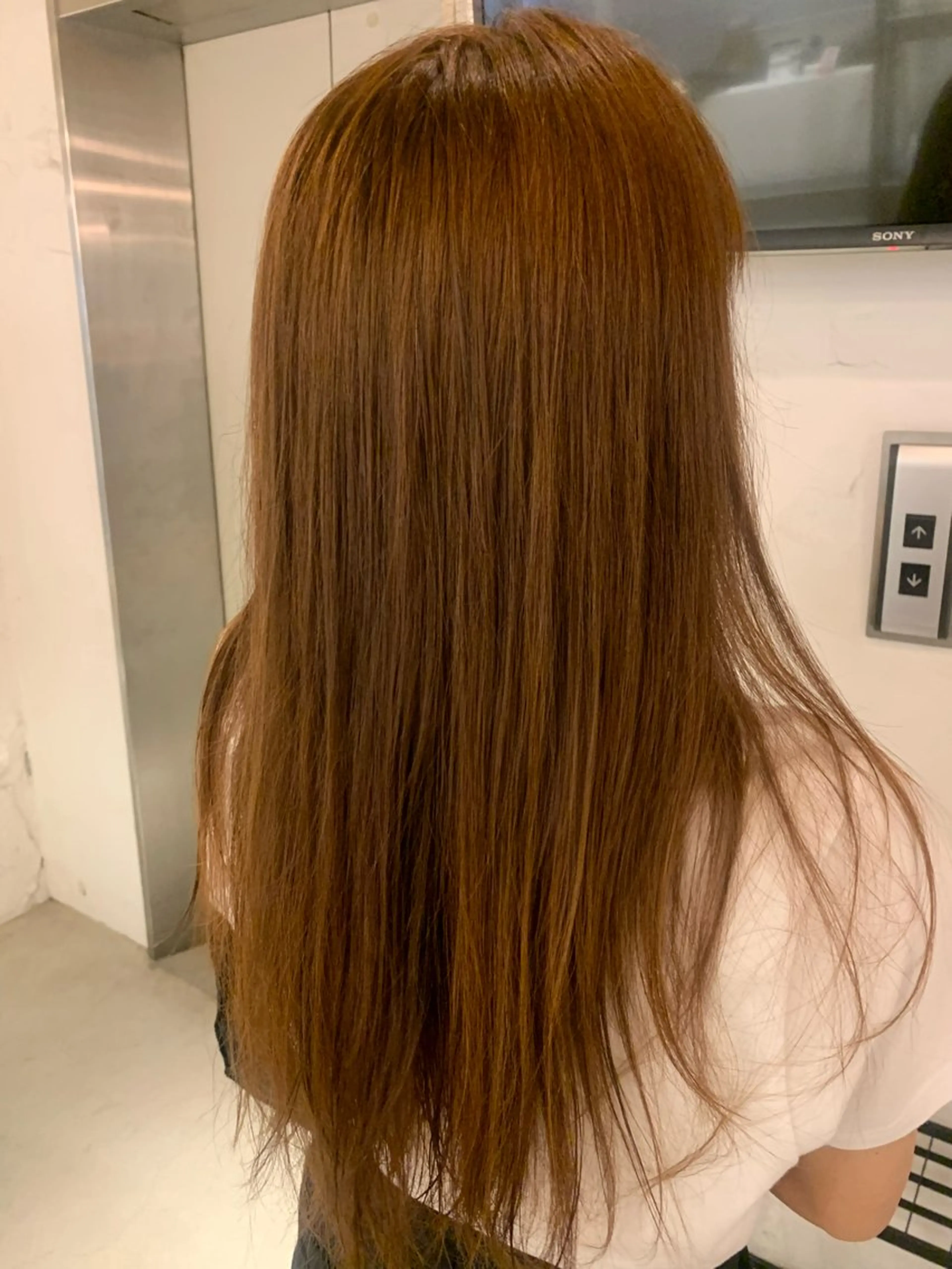ロング ヘアカラー トリートメント 🌶推しカラー RINA🌶´-のヘアスタイル