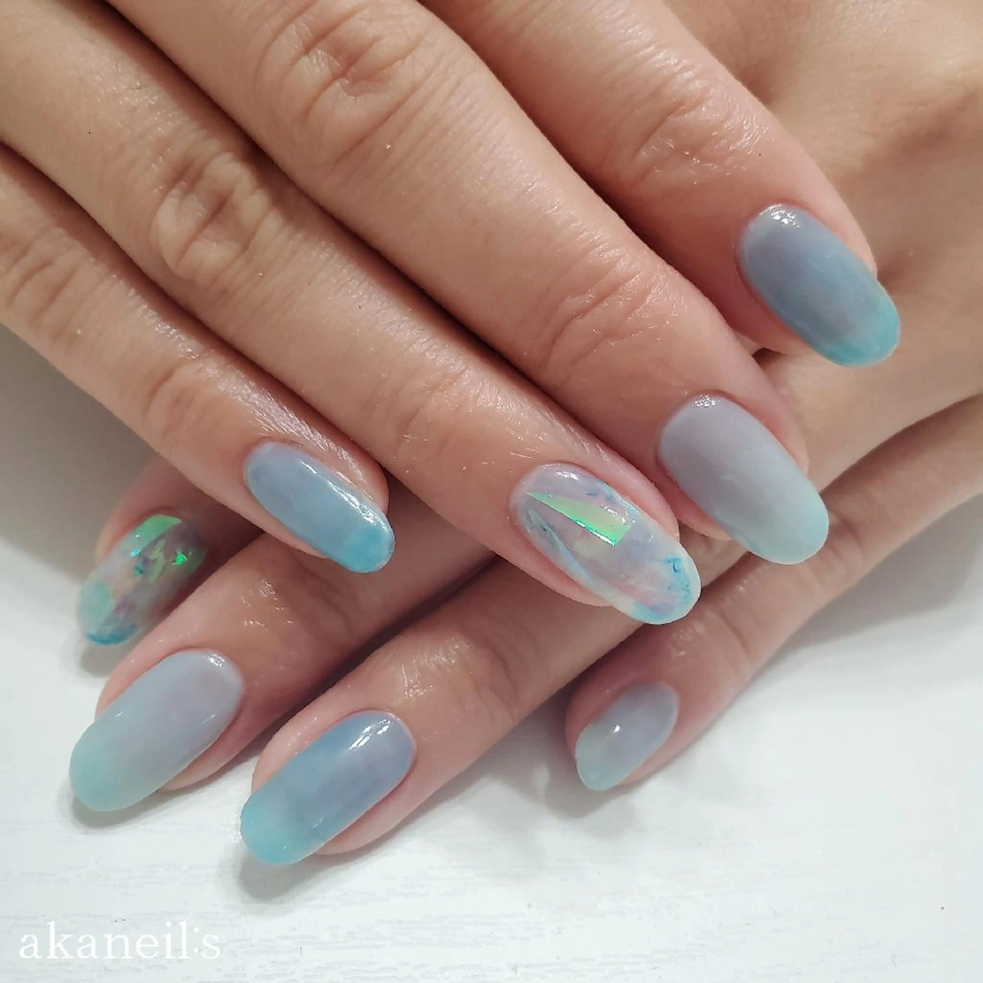ネイル オーロラネイル 【akaneils】 アカネのネイルデザイン
