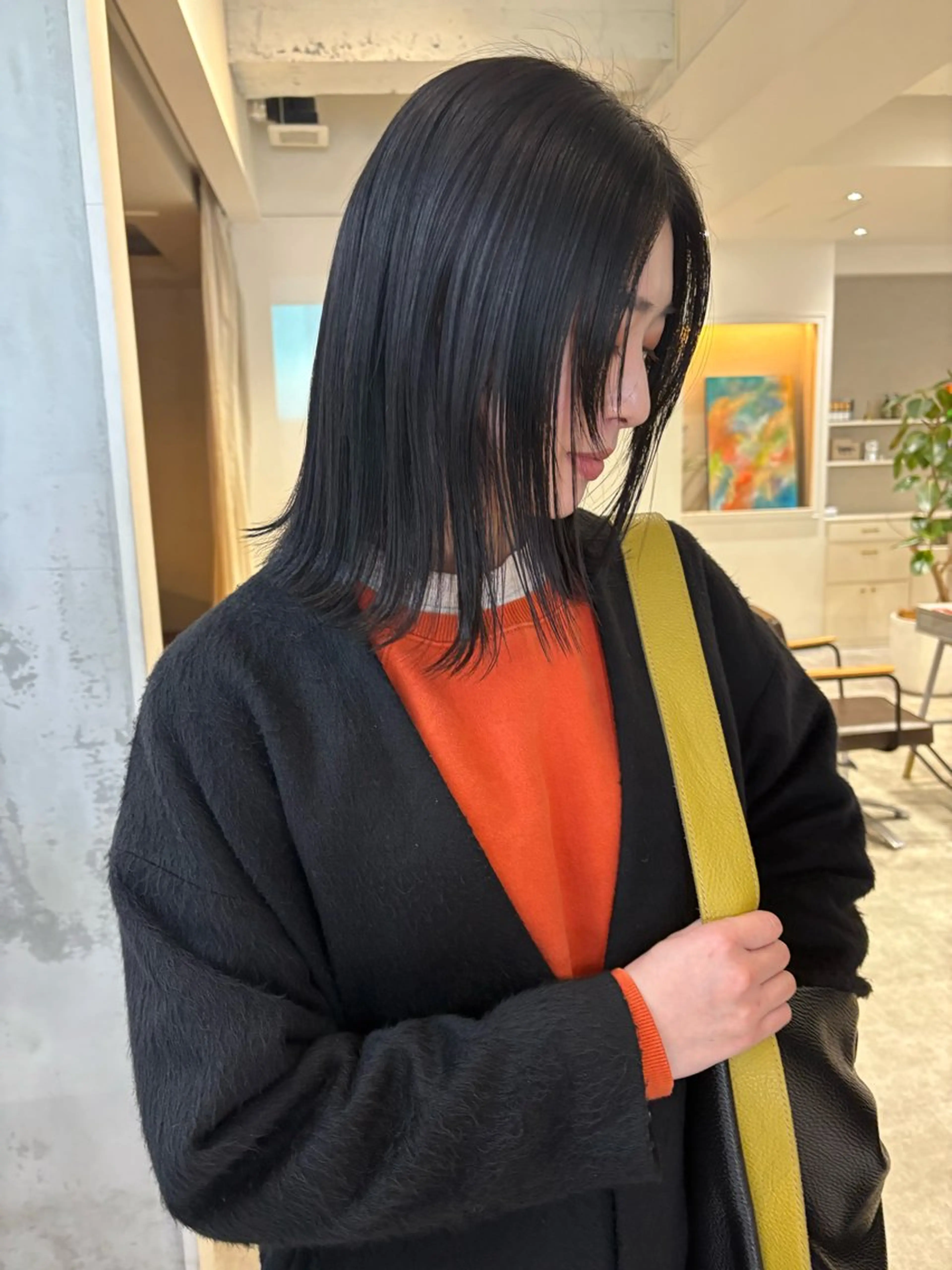ミディアム ヘアカラー トリートメント SIKI yuuna モテ韓国ヘア☁️のヘアスタイル