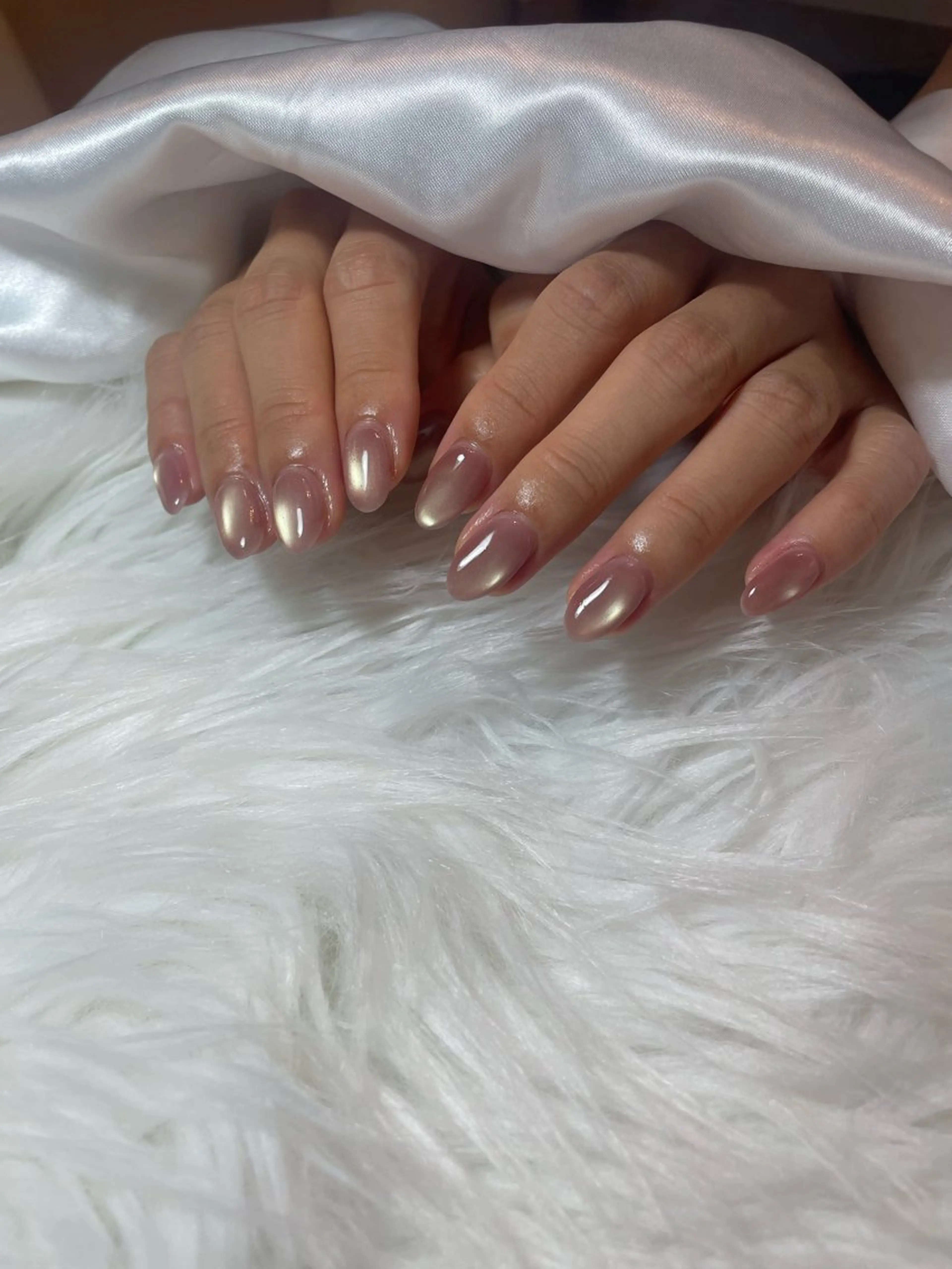 ネイル ブルー フレンチネイル キラキラネイル 韓国ネイル マグネットネイル ハンドネイル timtam --sakiのネイルデザイン