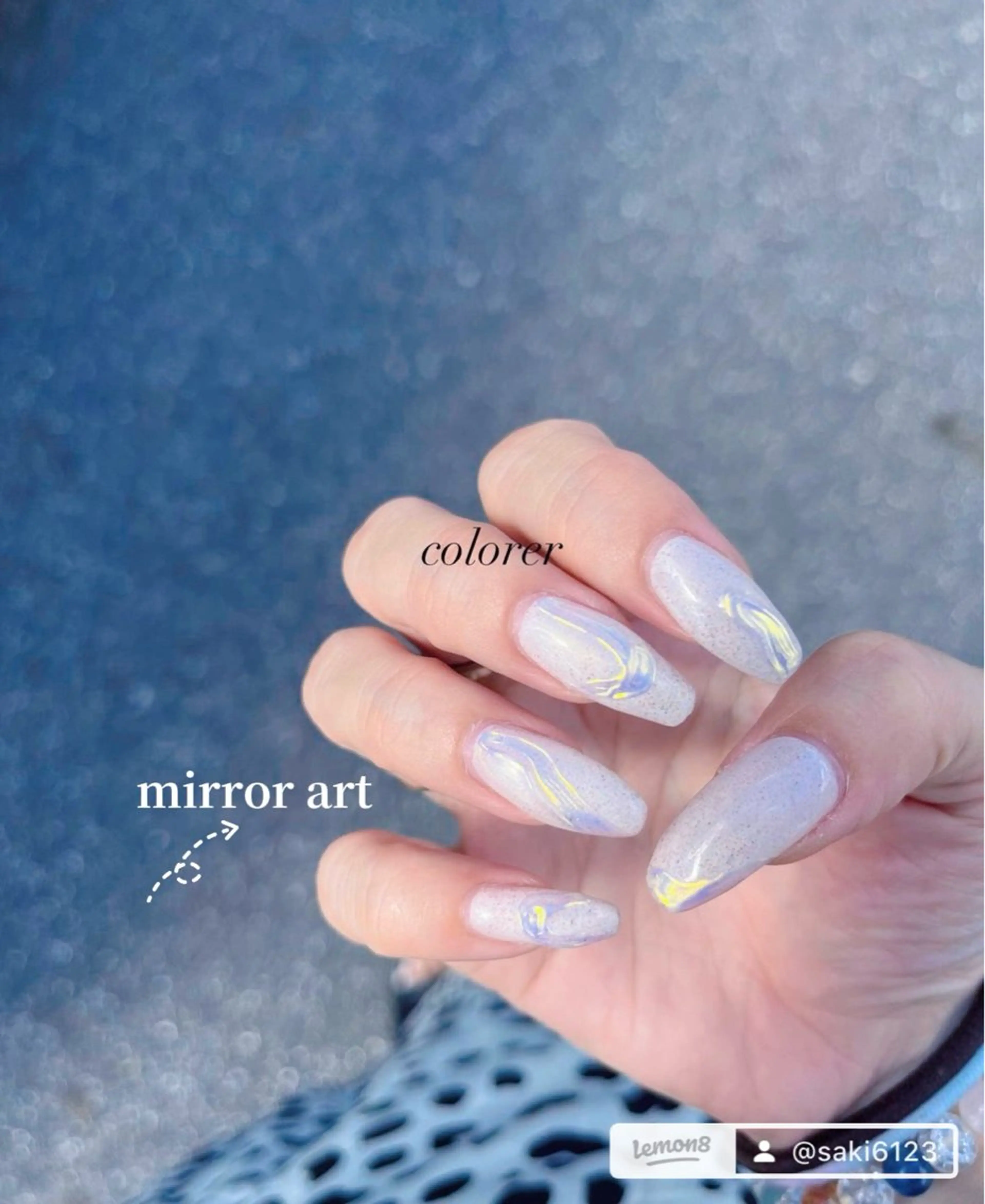 ネイル ジェルネイル ミラーネイル ハンドネイル Colorer ☆のネイルデザイン