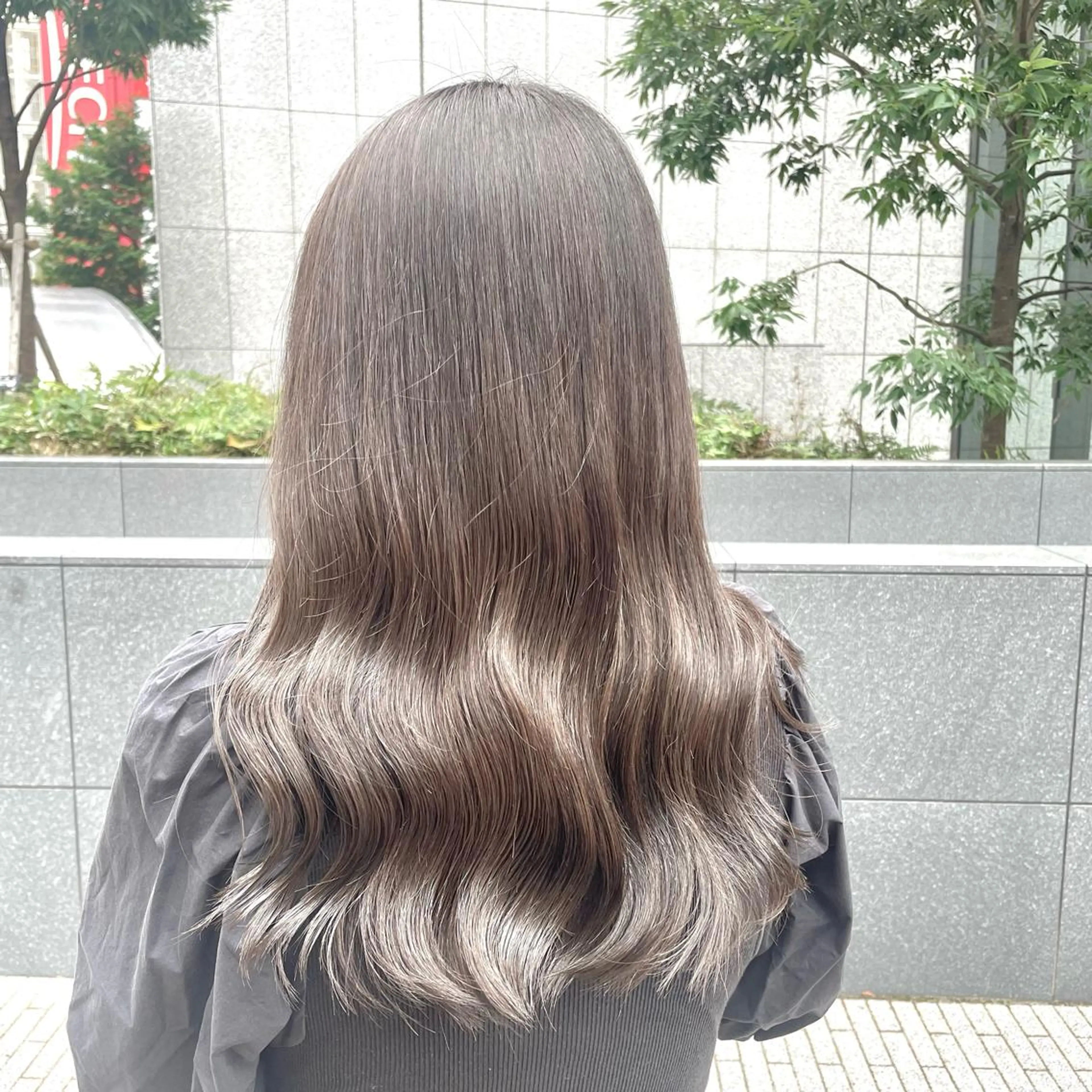 ミディアム カラー 🔵暗髪　特化🔵 梅田・増田のヘアスタイル