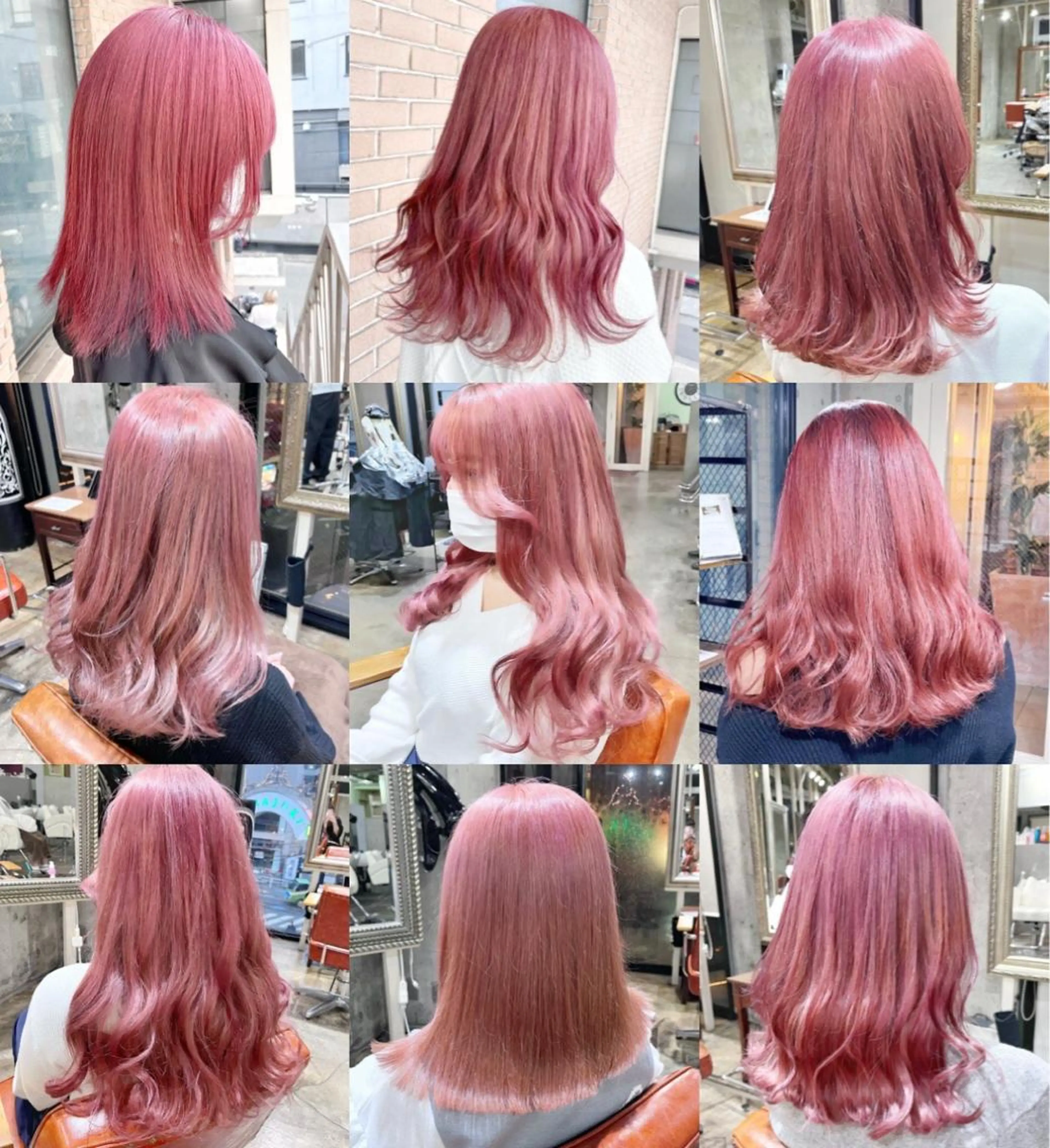 ロング カラー ヘアアレンジ ハーフアップ 結婚式・ブライダル ブリーチ ケアブリーチ ハイトーンカラー ヘアカラー ピンクカラー🩷 ヘアセットＮＯ.1のヘアスタイル