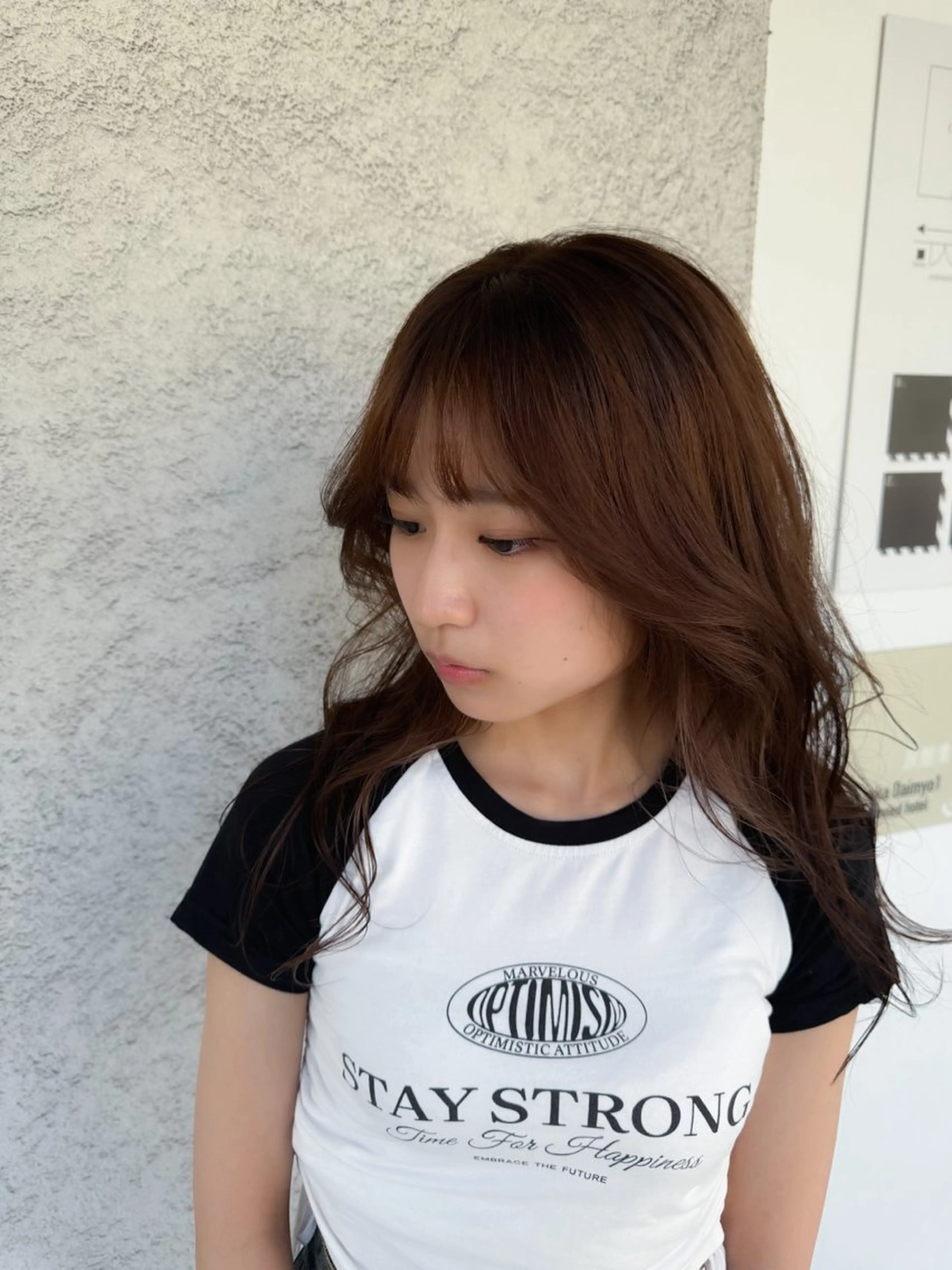 セミロング カラー カット ヘアカラー 椎葉 祐也のヘアスタイル