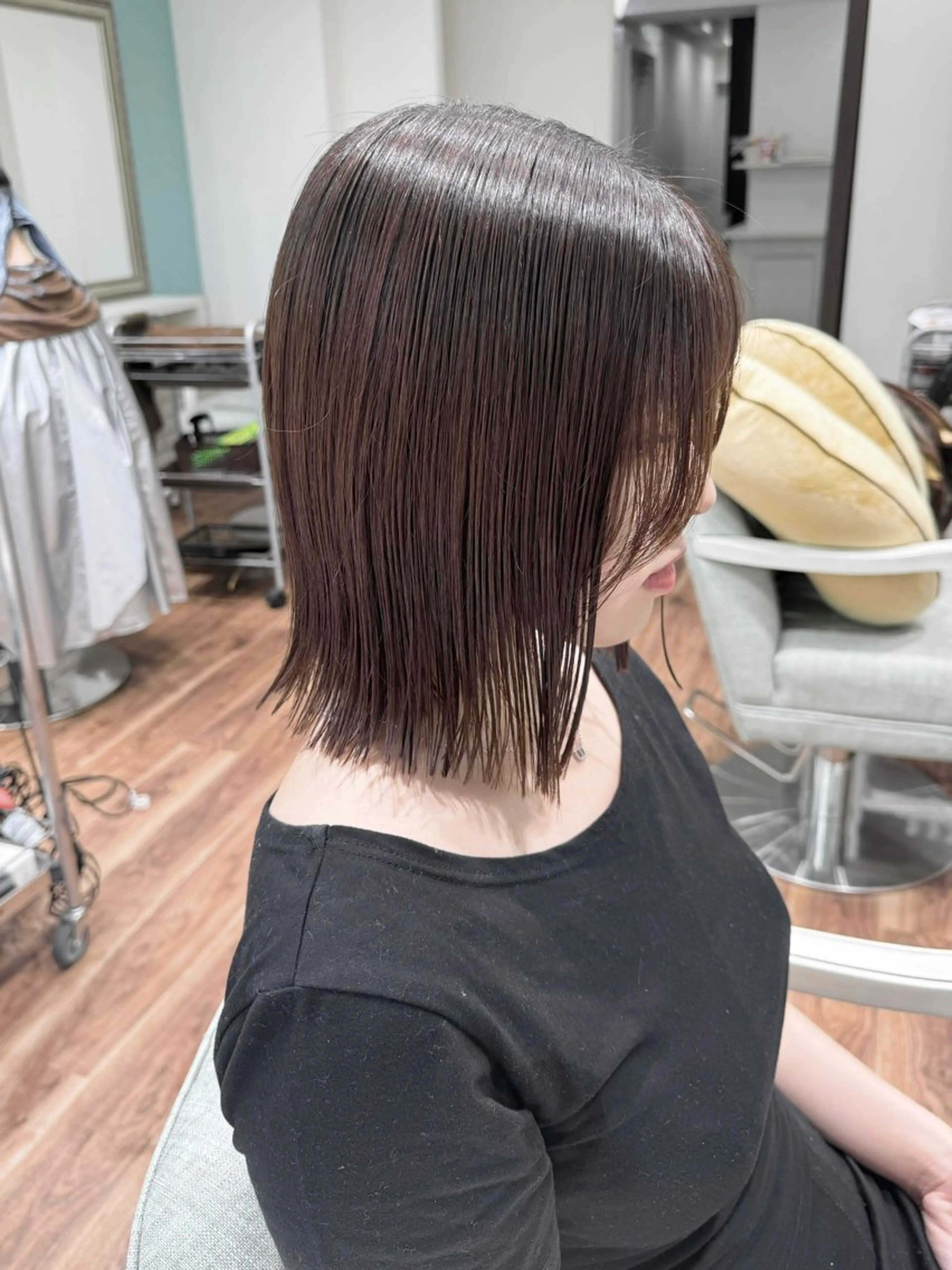 ミディアム ボブ カット トリートメント ハイトーン/美髪矯正 /ボブ特化/SOMAのヘアスタイル