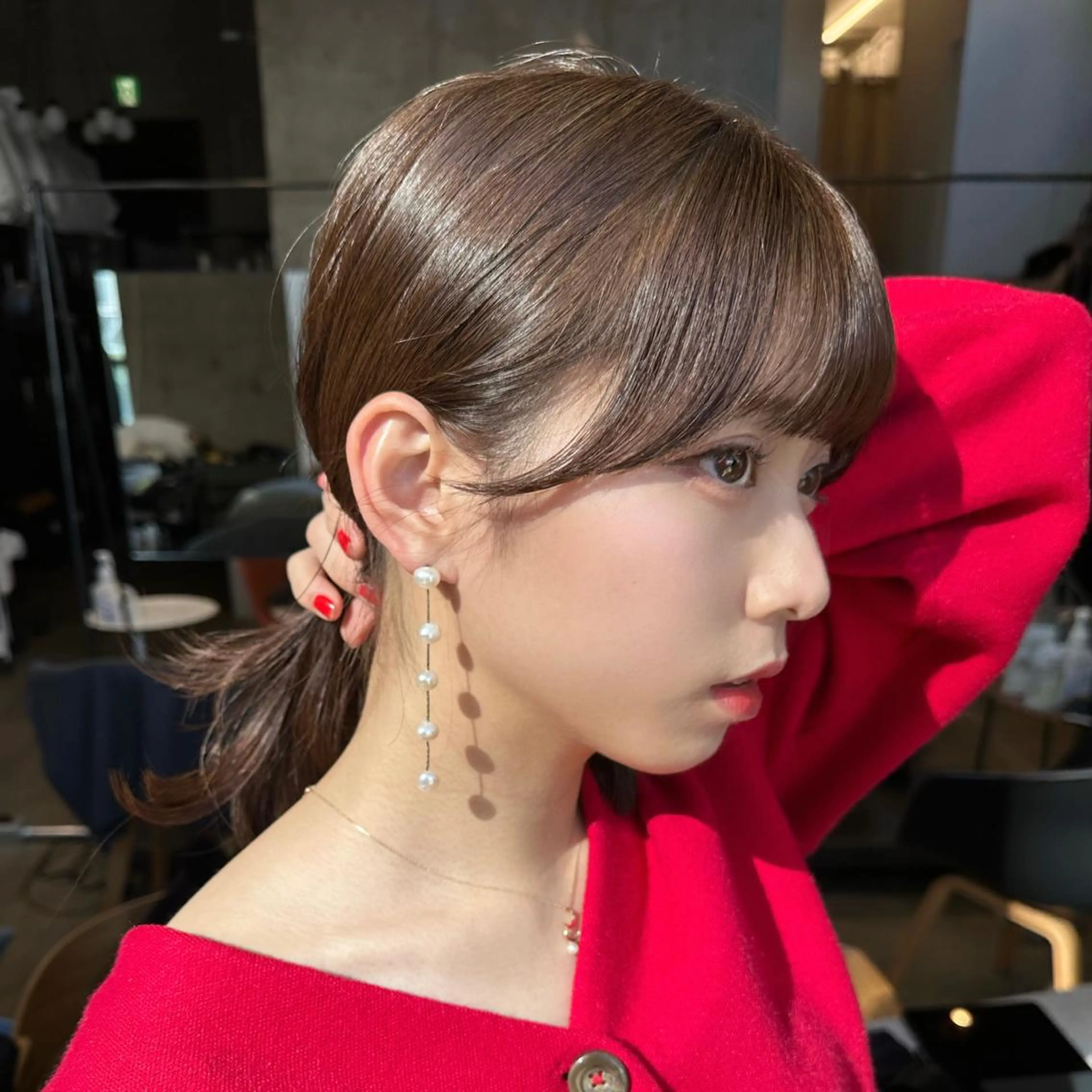 ロング カット ヘアカラー 縮毛矯正 トリートメント SALOWIN原宿AROA店所属・顔まわり神カット✂︎ 齋藤雄大【原宿】のヘアスタイル