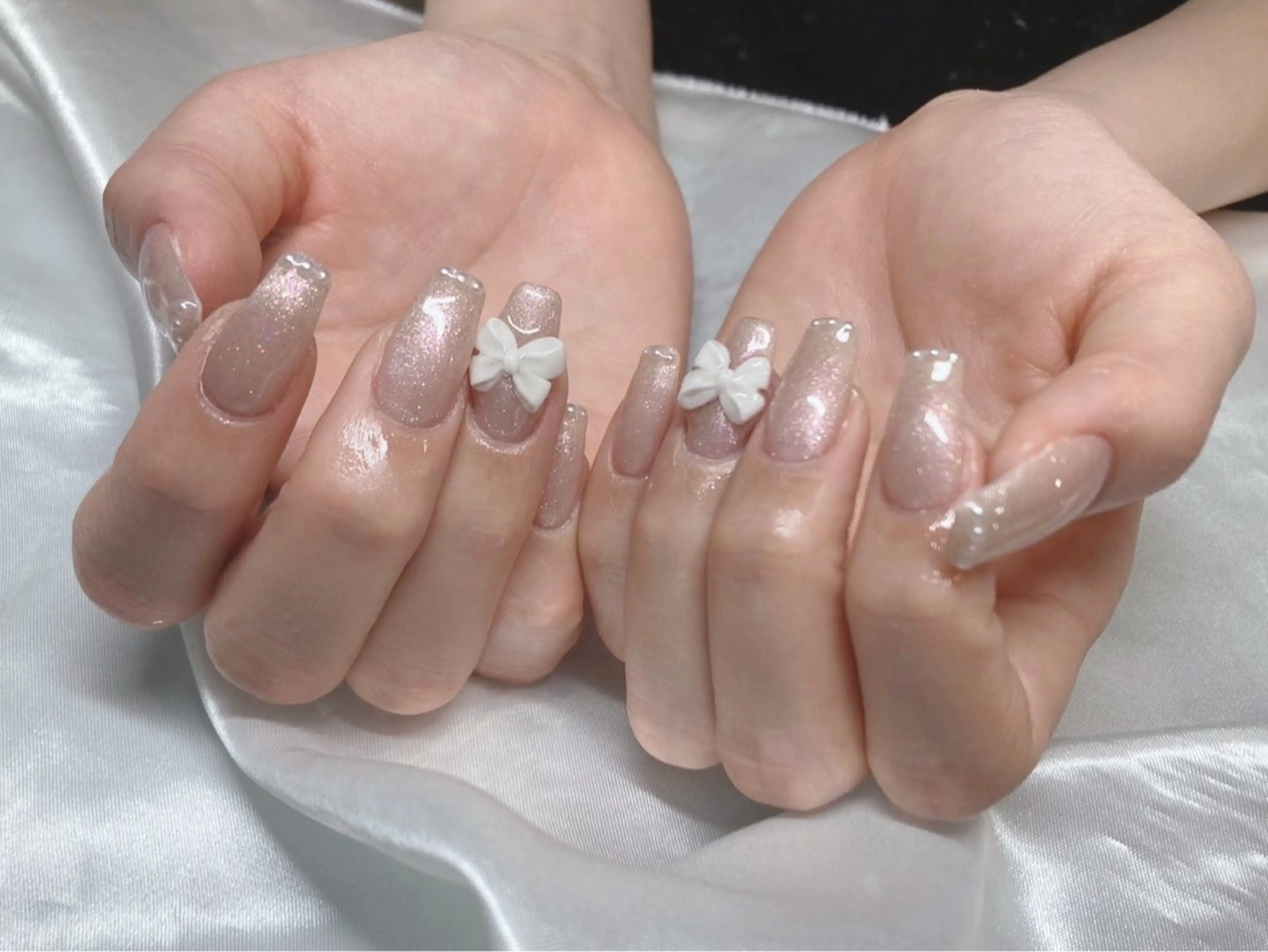 ネイル アートネイル ジェルネイル キラキラネイル ラメ(グリッター) オフィスネイル ハンドネイル Nail lieNのネイルデザイン