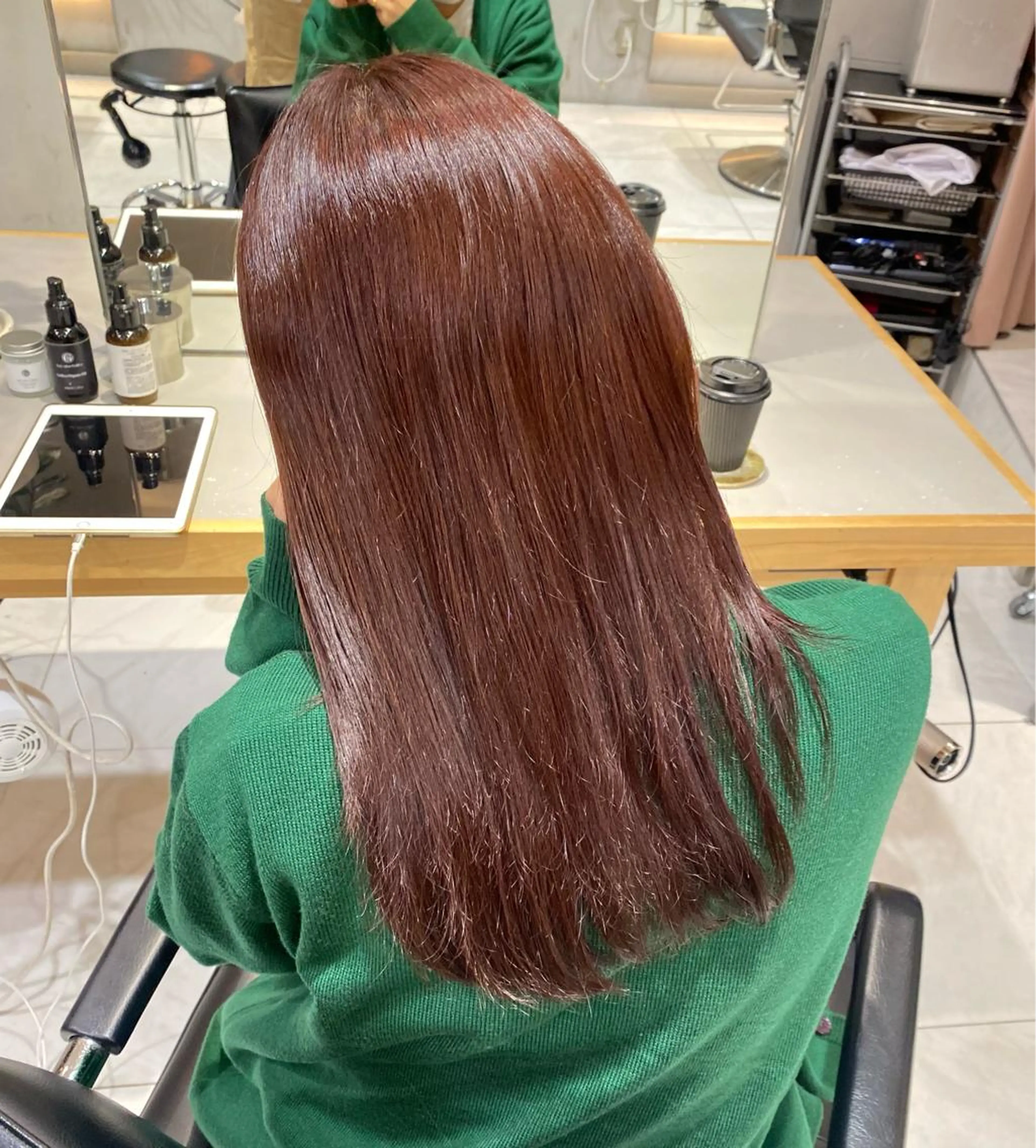 ロング カラー カット ヘアカラー トリートメント ヘアセット 🍊暖色カラー🍊 sakuraのヘアスタイル