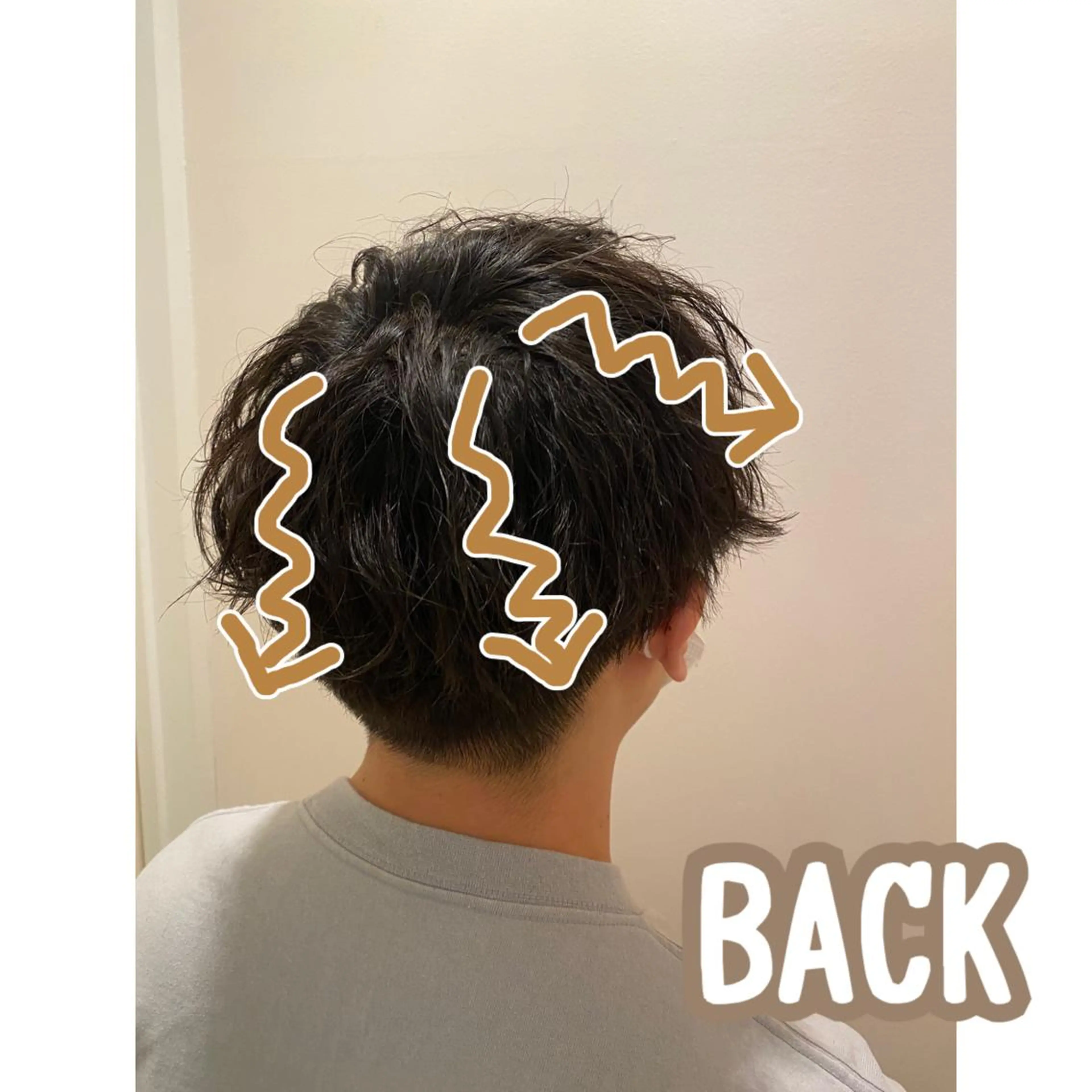 ショート パーマ メンズ カット パーマ トリートメント 🐢髪質改善/Ash 店長/折目奈央🐢のヘアスタイル