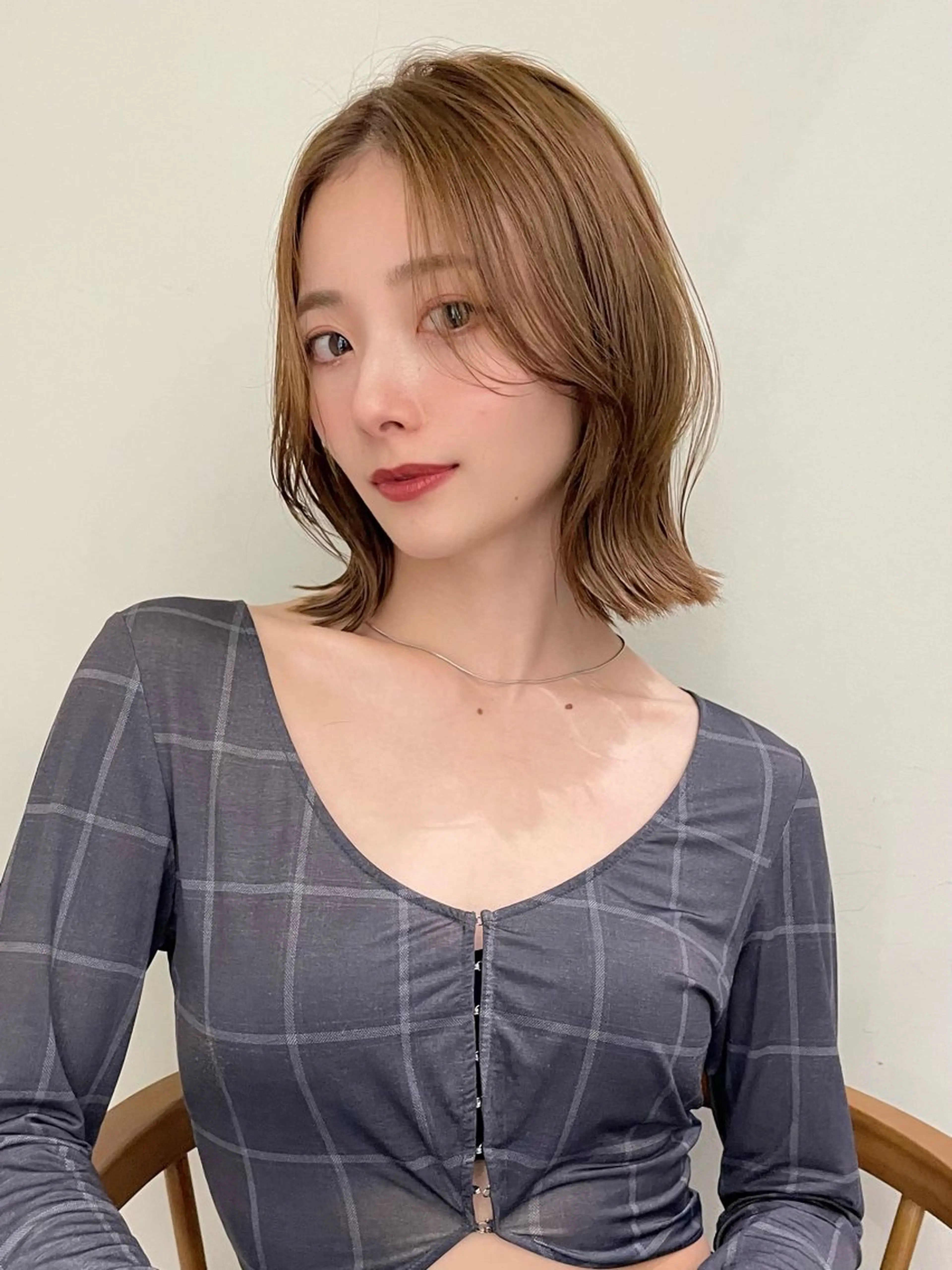 ショート カラー 小顔ボブ jilblanカホのヘアスタイル