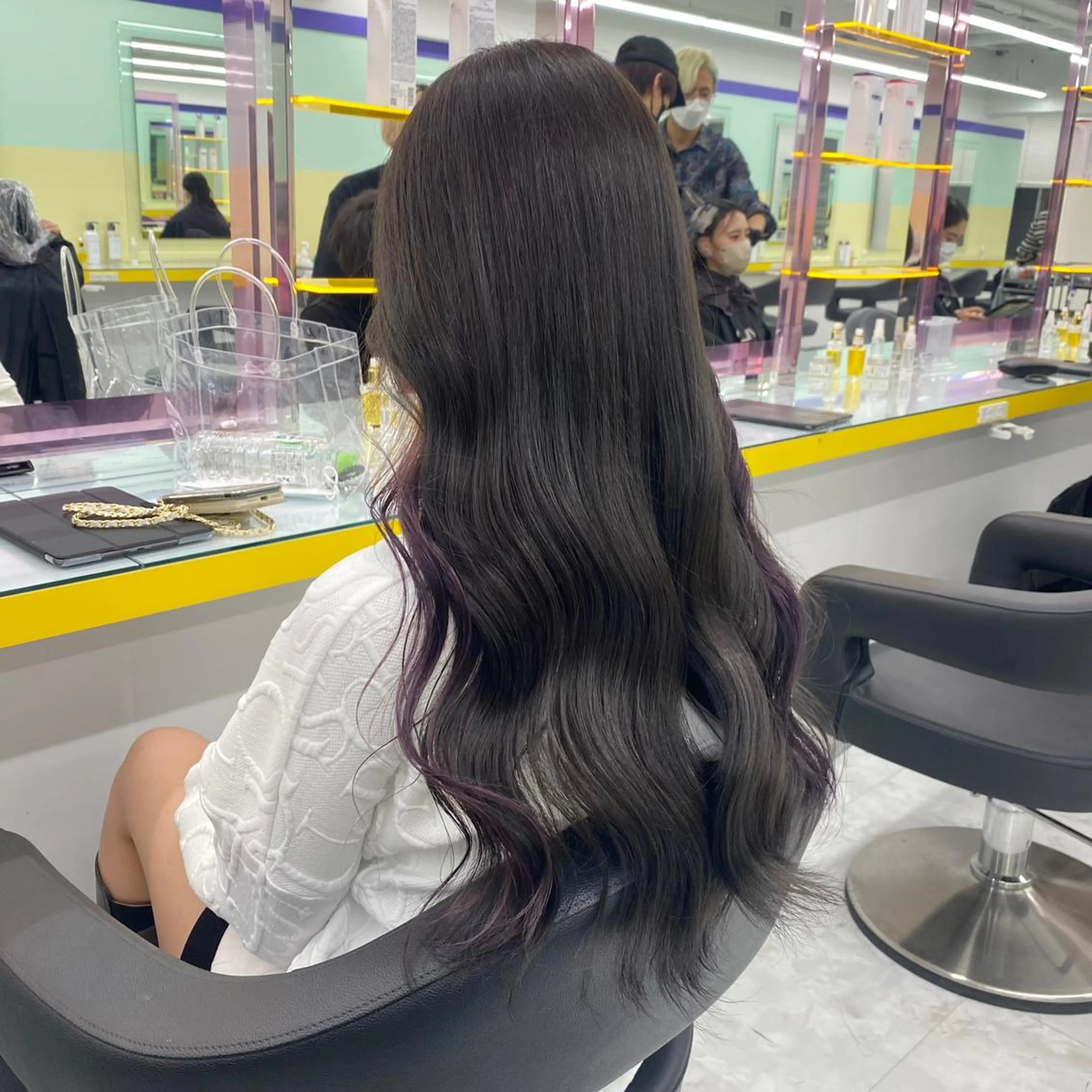セミロング カラー パーマ ヘアアレンジ メンズ キッズ ネイル マツエク・マツパ アイブロウ イヤリングカラー グレージュ 眉カラー Lumo所属・💖横浜ブリーチなし 💖MIHOのヘアスタイル
