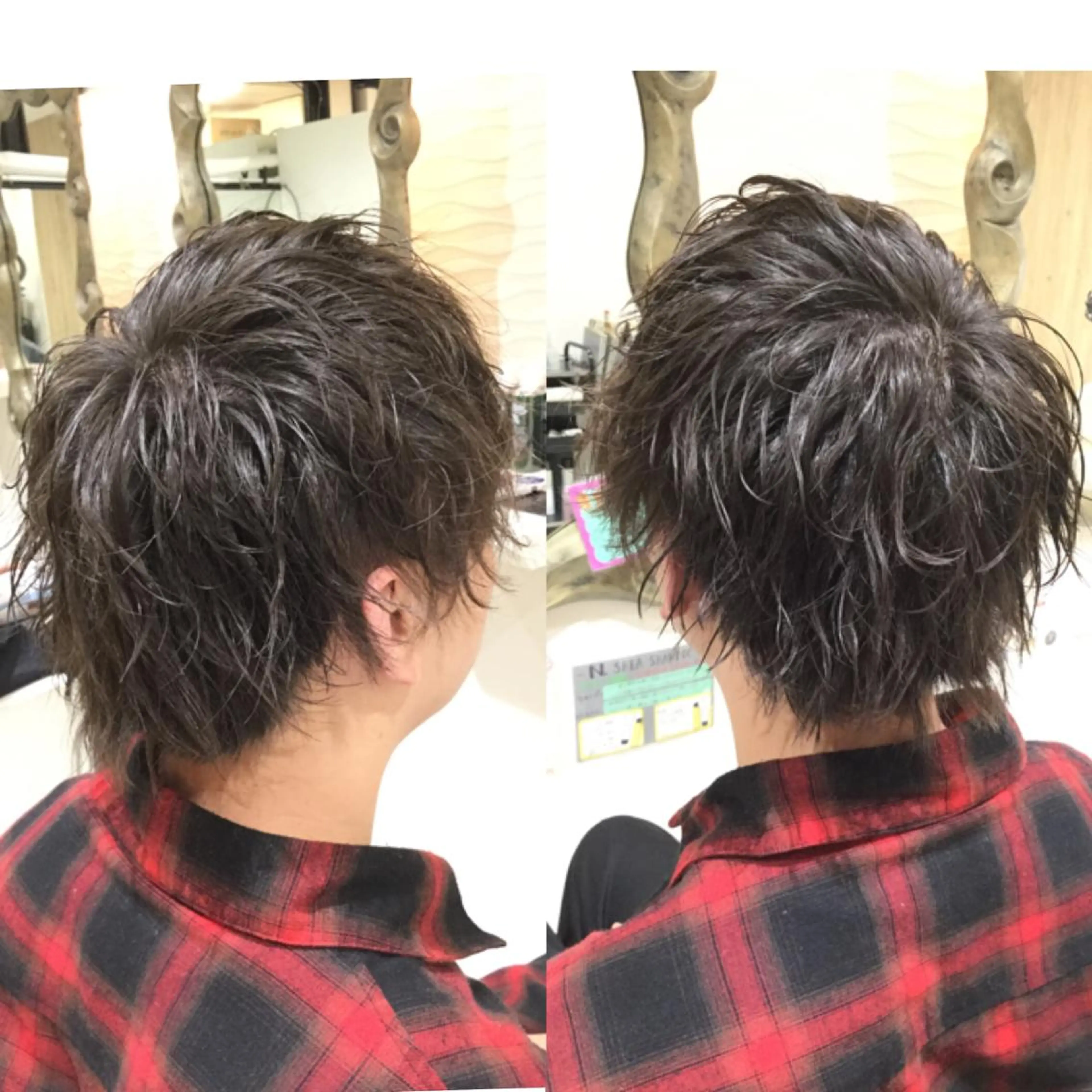 ショート パーマ メンズ カット 松吉 純平のヘアスタイル