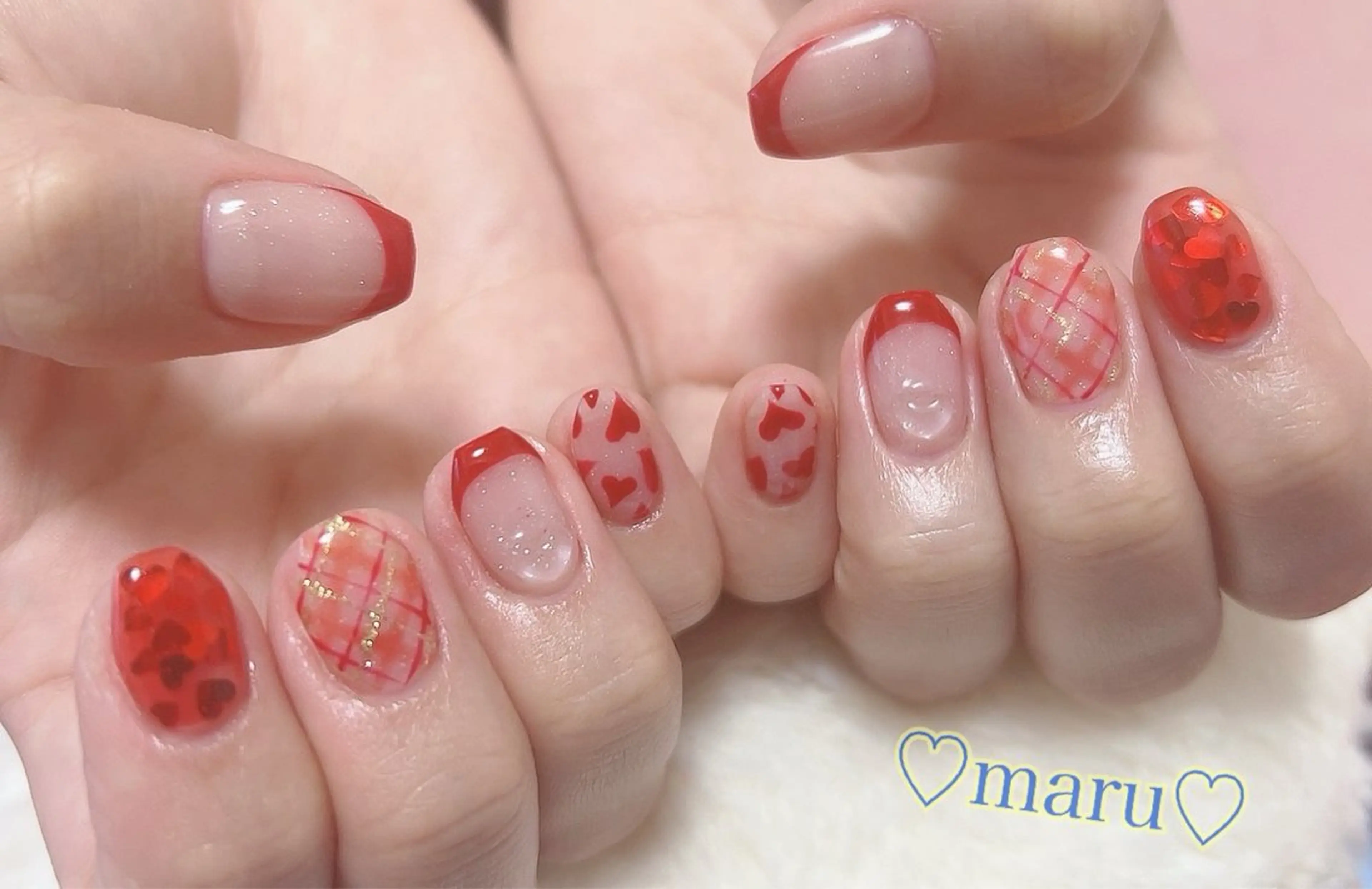 ネイル ハンドネイル フットネイル まるみ ♡のネイルデザイン