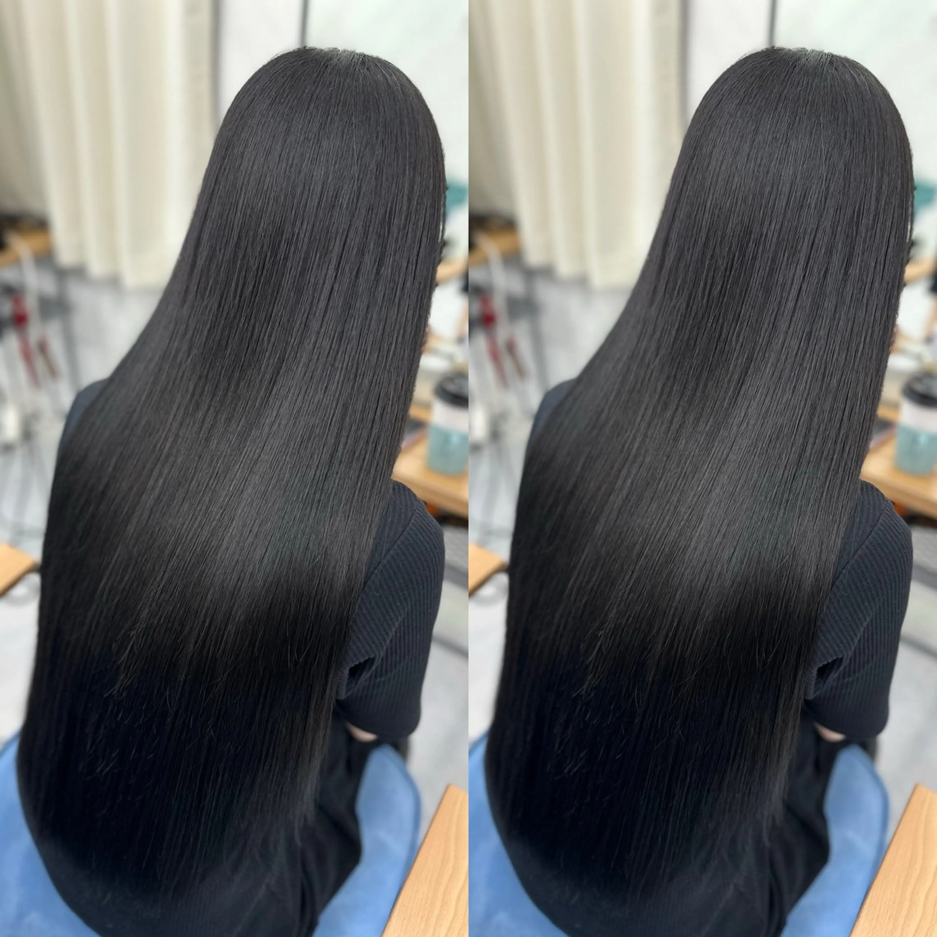 ロング カラー 髪質改善 縮毛矯正 トリートメント 酸性ストレート 酸熱トリートメント ヘアカラー トリートメント 縮毛矯正/髪質改善/ レイヤー代々木/木下のヘアスタイル