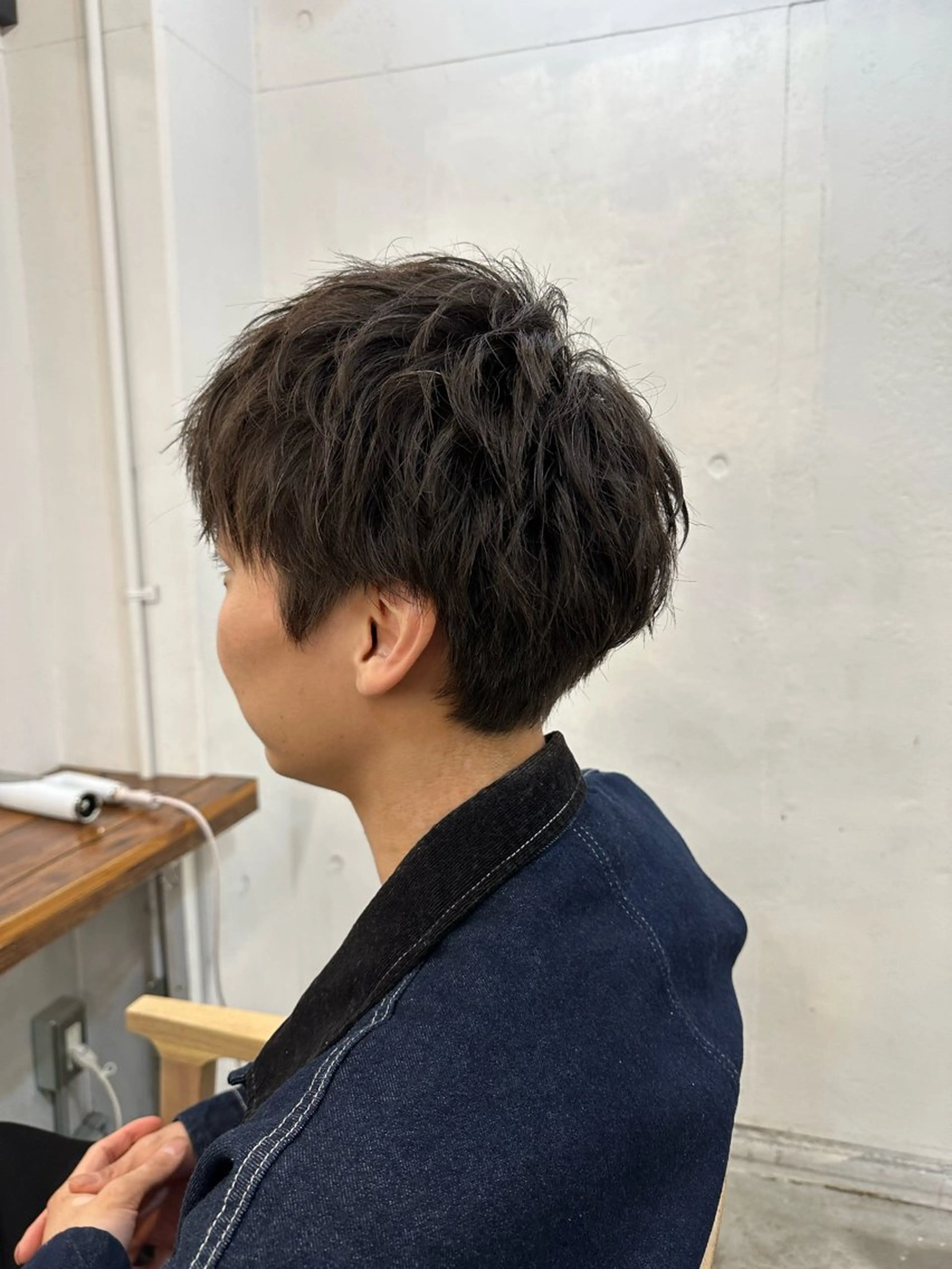 ショート パーマ メンズ パーマ カットモデル募集中/ たなかはやとのヘアスタイル
