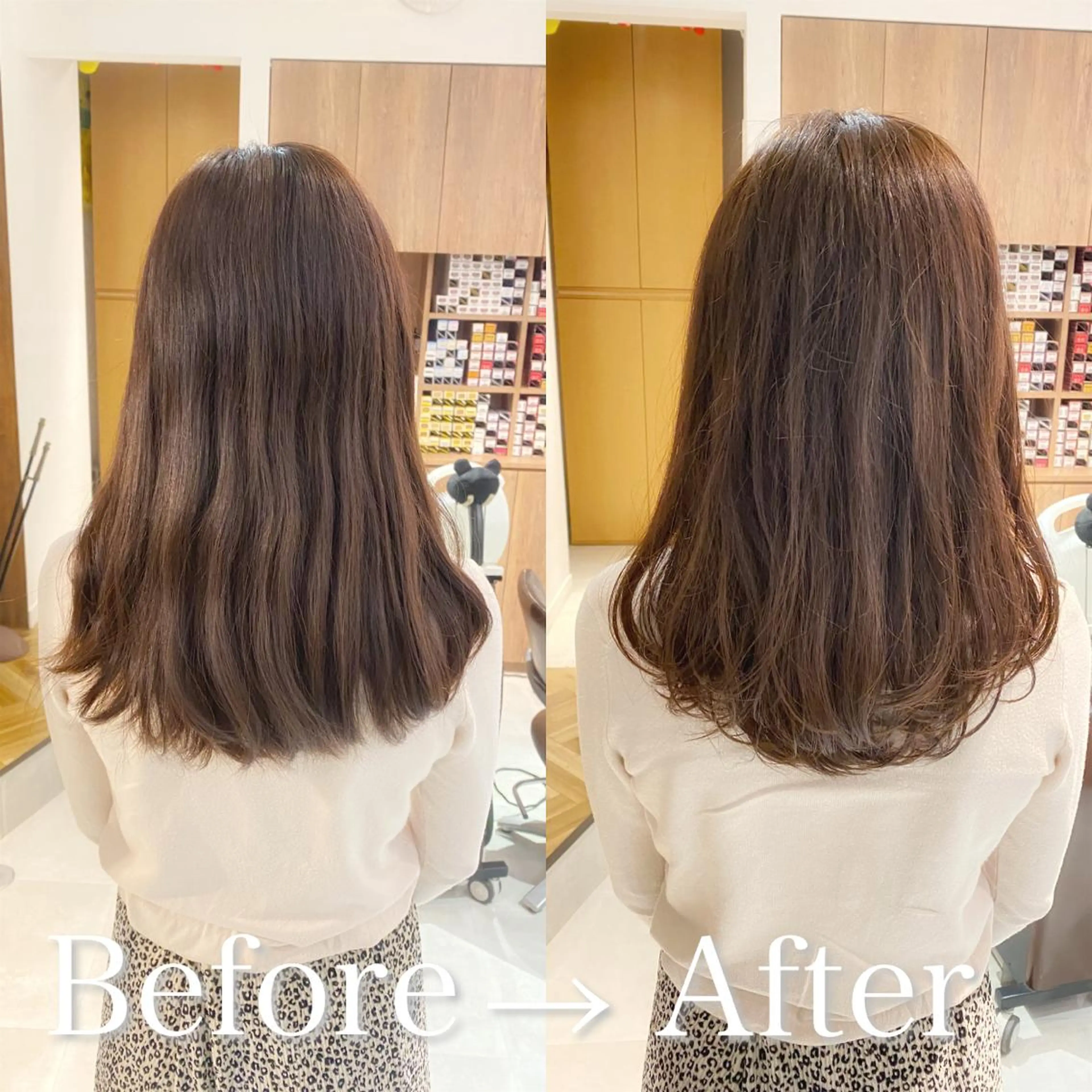 セミロング ヘアアレンジ レイヤーカット SALOWIN 池袋Suite店所属・髪質改善特化 安東駿介のヘアスタイル