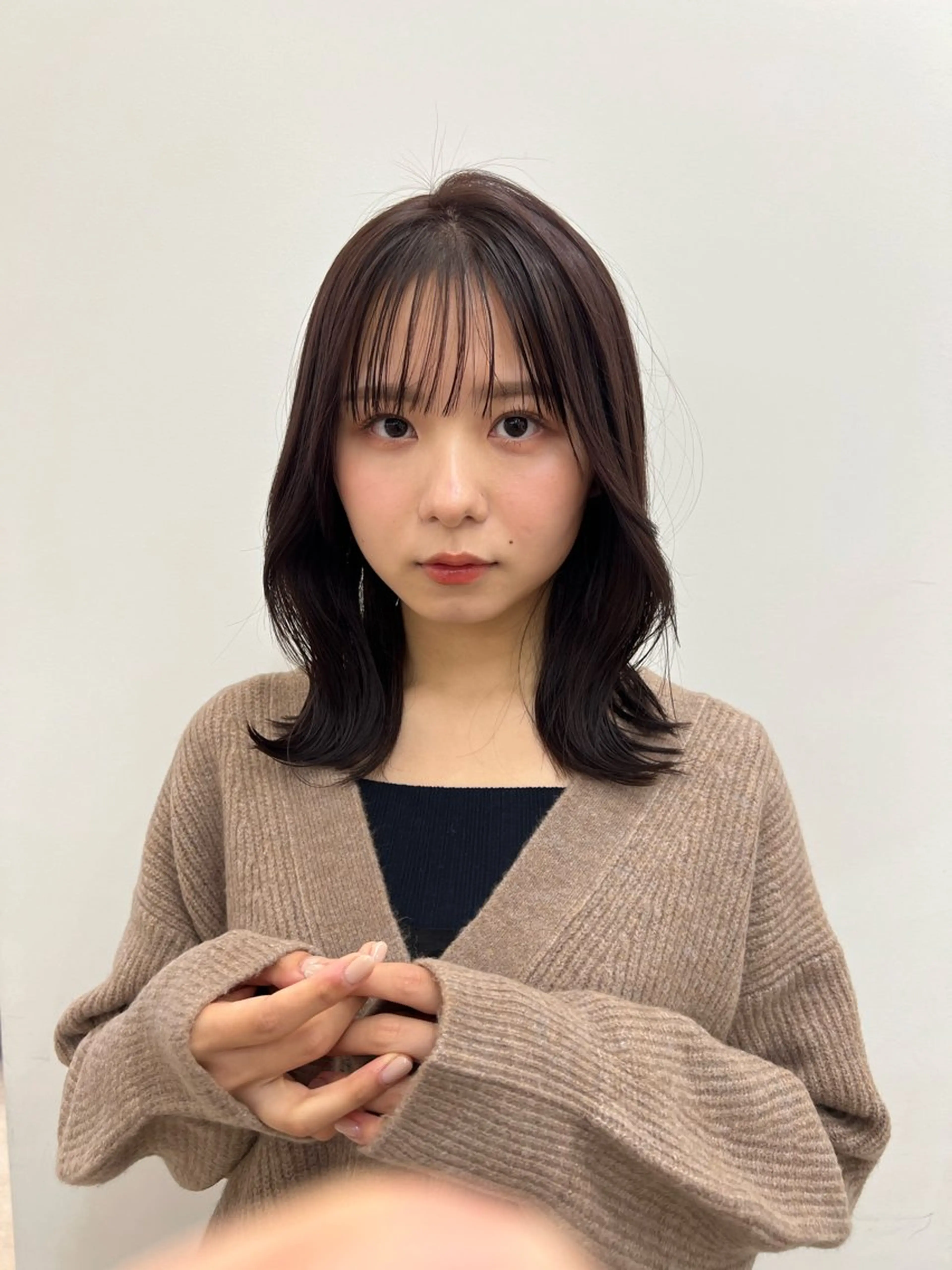 ミディアム 縮毛矯正/髪質改善 カット/横山陸人のヘアスタイル