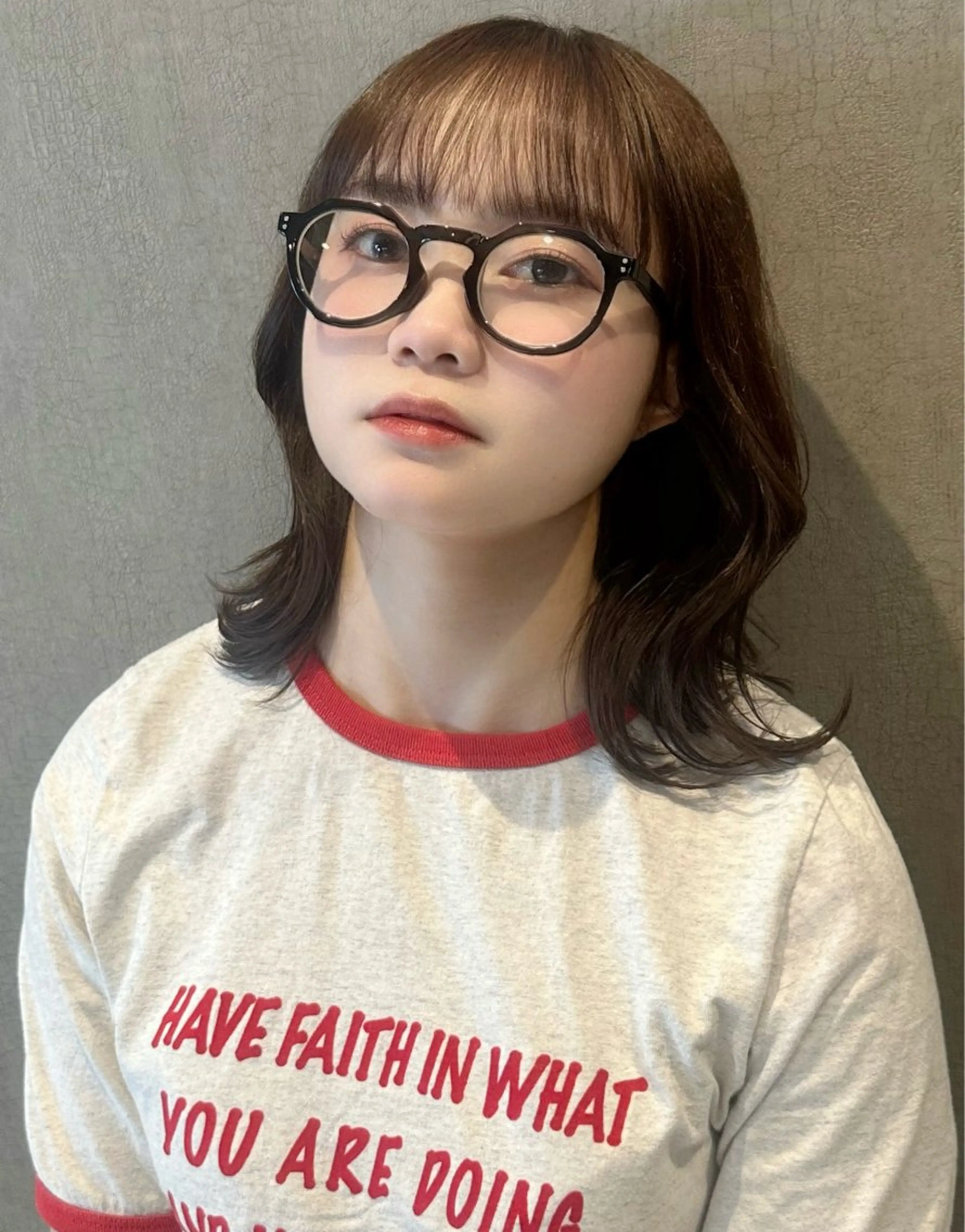 ミディアム カット 村井 隆仁のヘアスタイル