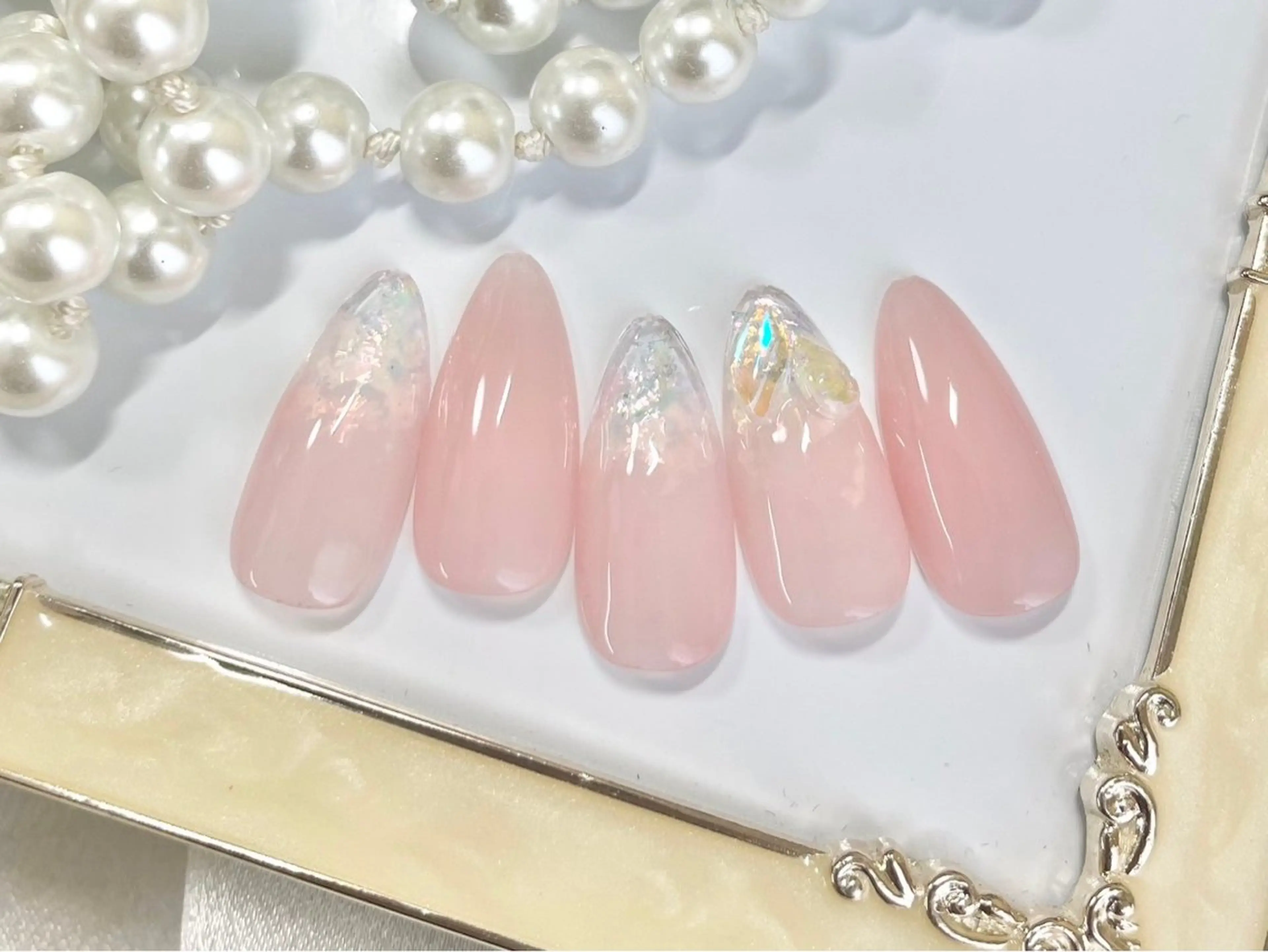 ネイル シンプルネイル ワンホンネイル 【パラジェル・フィルイン】Nailsalon　Merci東中野所属・Merci shigaのネイルデザイン