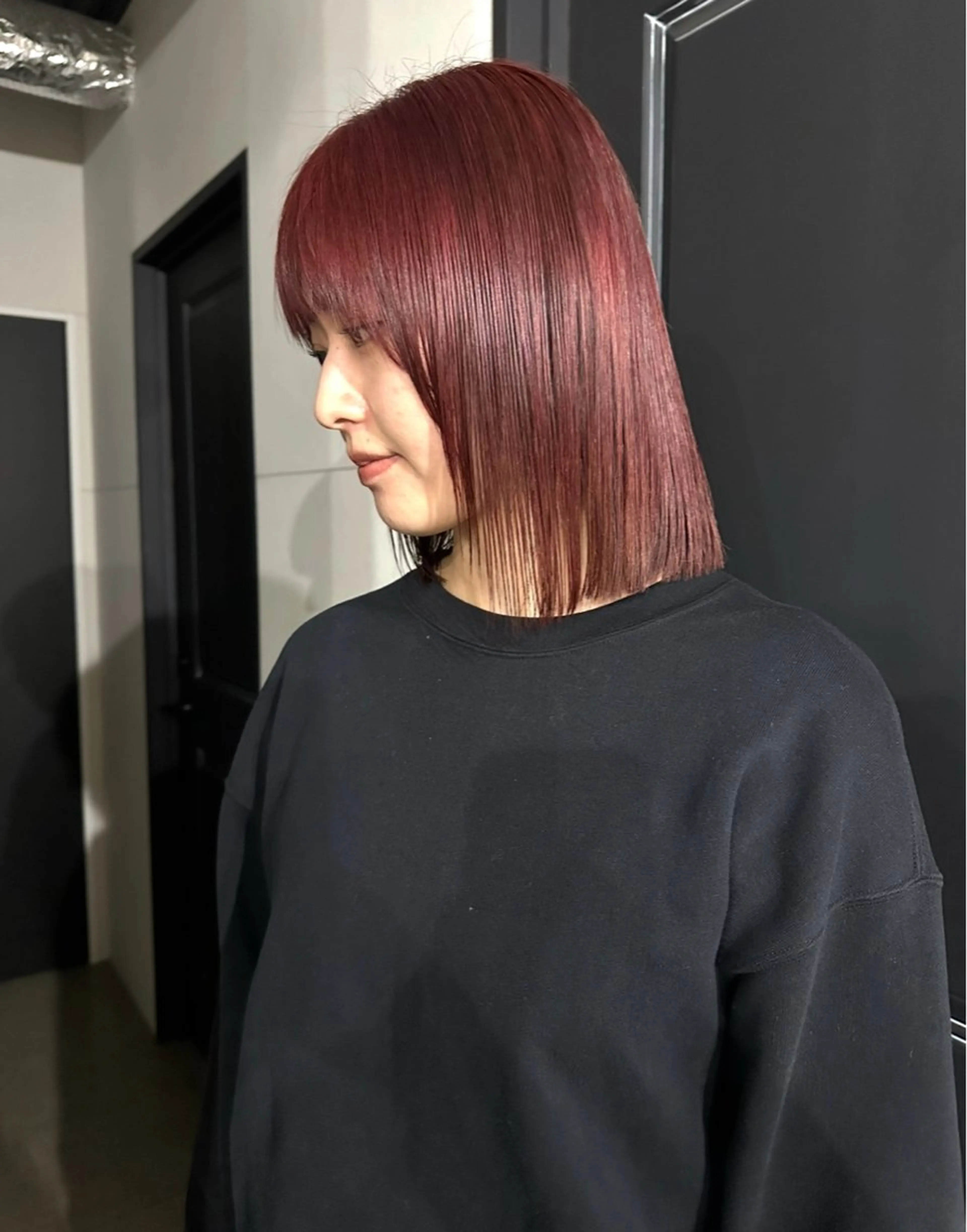 ミディアム ヘアカラー Iwama momokaのヘアスタイル