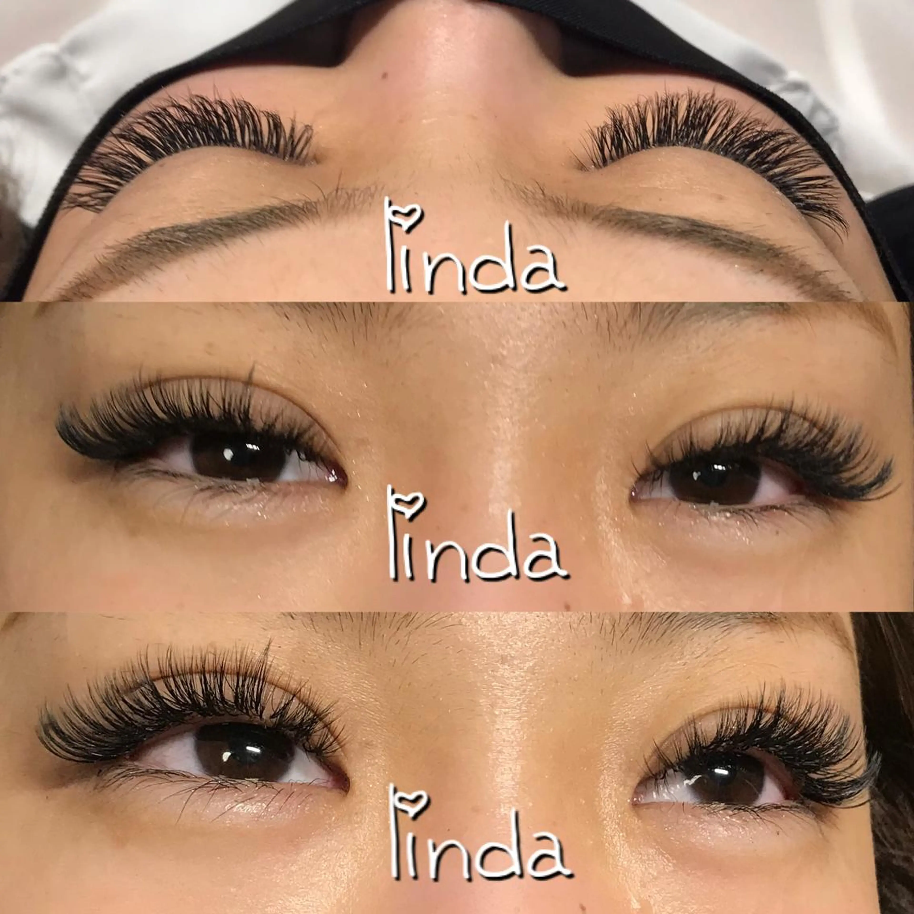マツエク・マツパ 付け放題 ボリュームラッシュ linda lashesのマツエク・マツパデザイン