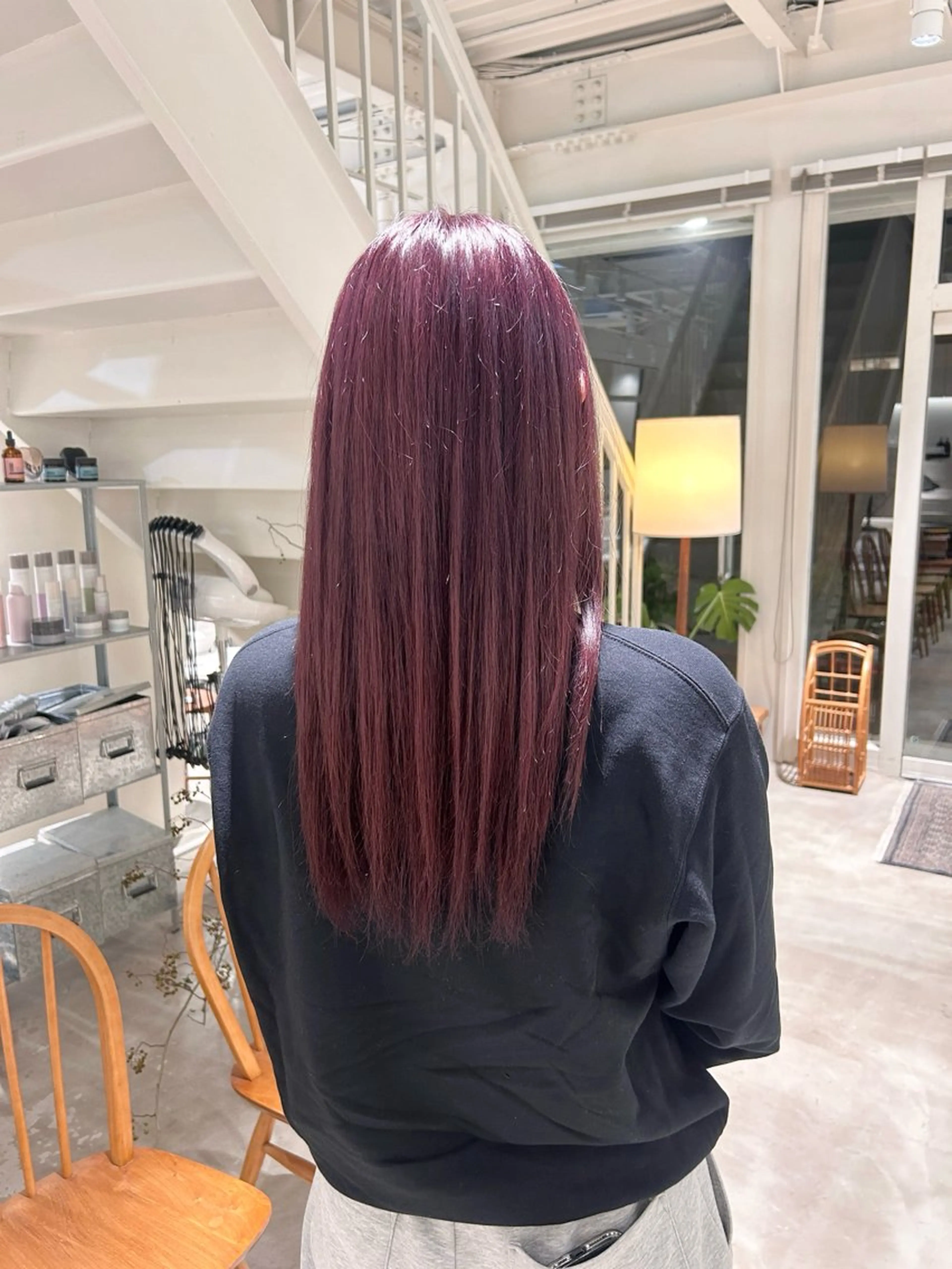 ロング カラー ヘアカラー 篠原 若奈のヘアスタイル