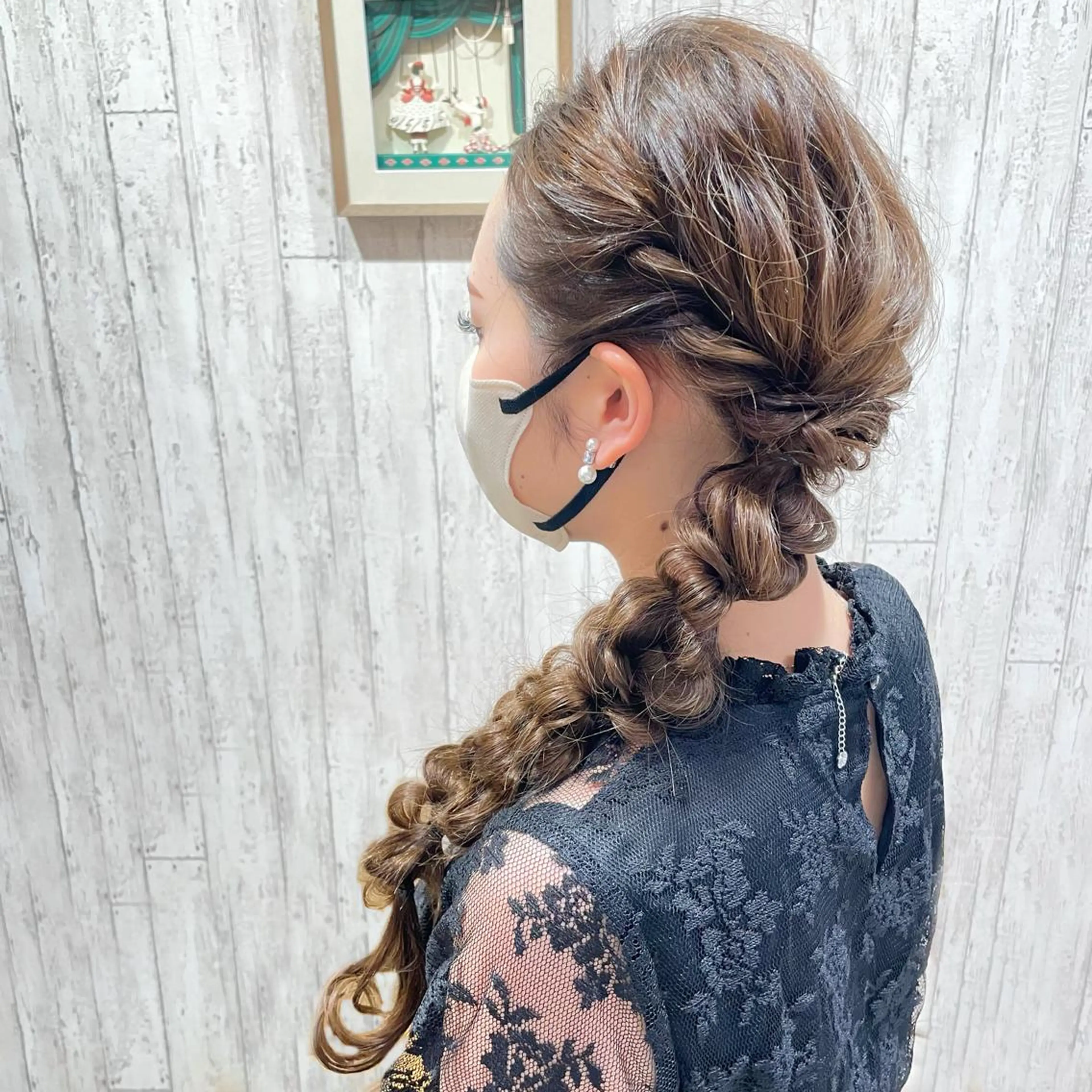 ロング ヘアアレンジ 顔周りカット 小顔カット 古沢 みづきのヘアスタイル