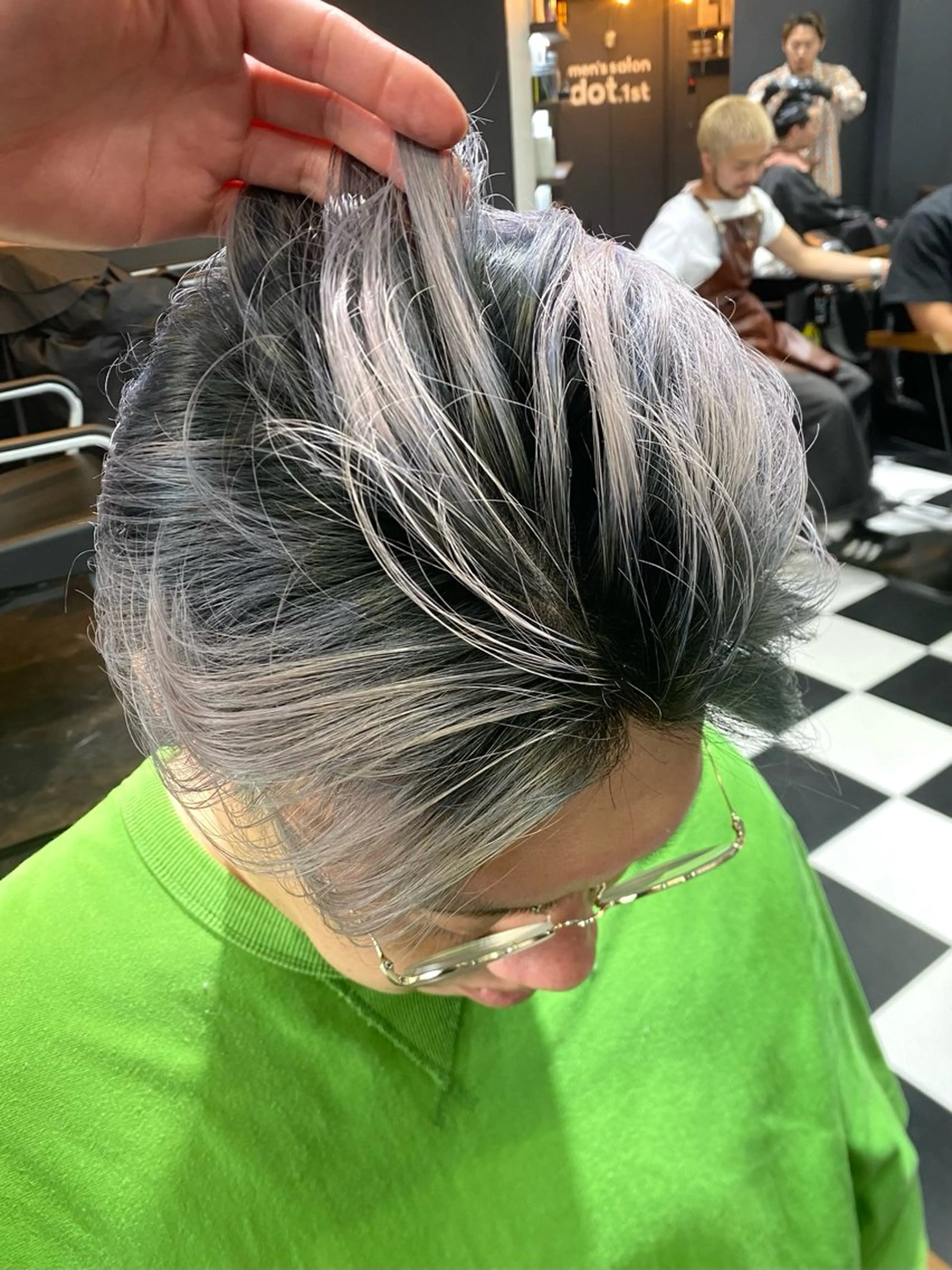 ショート メンズ カット ヘアカラー 縮毛矯正/パーマ/ ハイトーン/増田芳樹のヘアスタイル