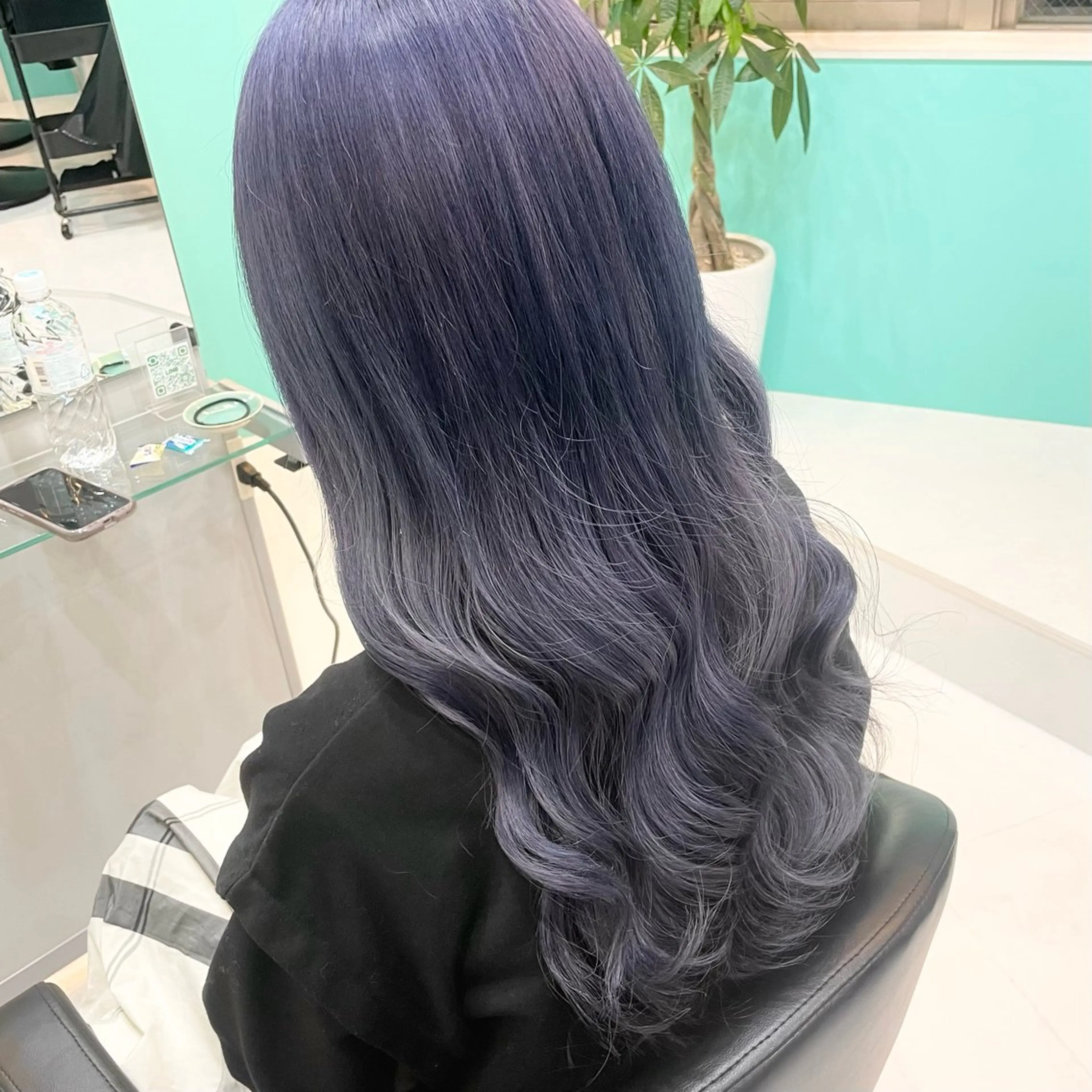ロング カラー ラベンダーカラー 艶/透明感 🫧カラーのヘアスタイル