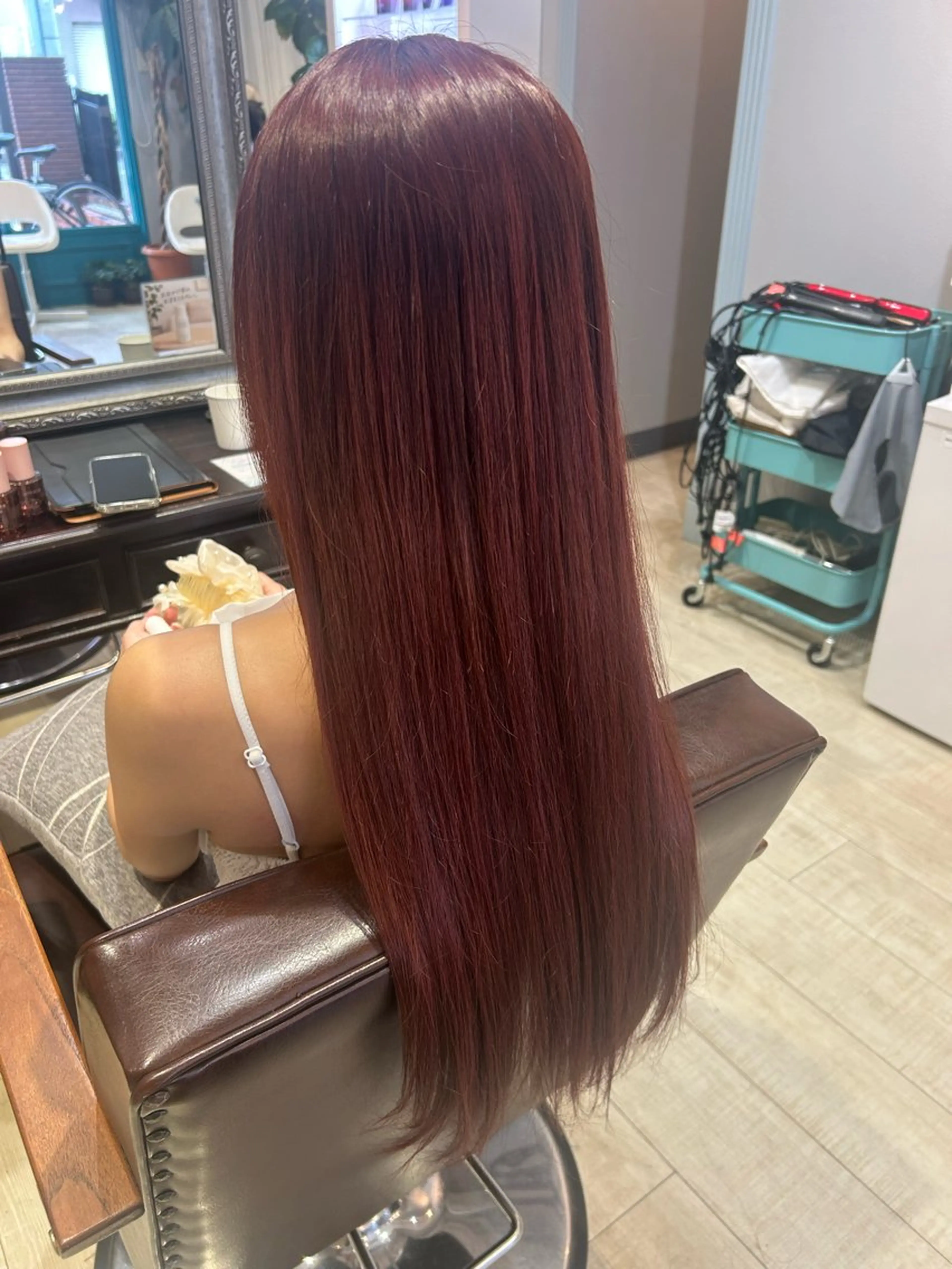 💖【色もちも透明感も♡】🎀ブリーチなしダブルカラー（暖色系）＋1STEPトリートメントの写真
