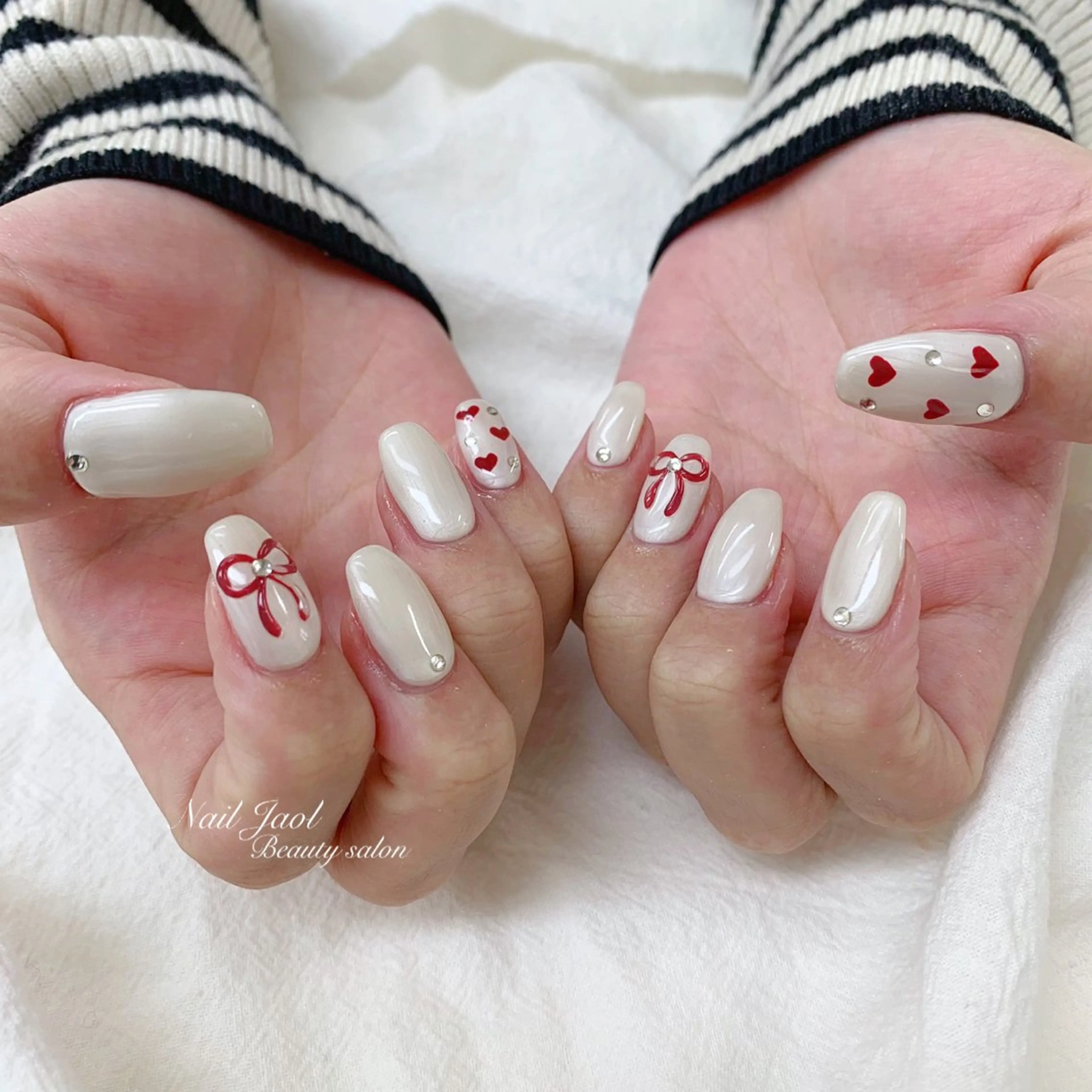 ミディアム 韓国風ヘア nail jaol池袋店所属・ネイルJaol 池袋のネイルデザイン