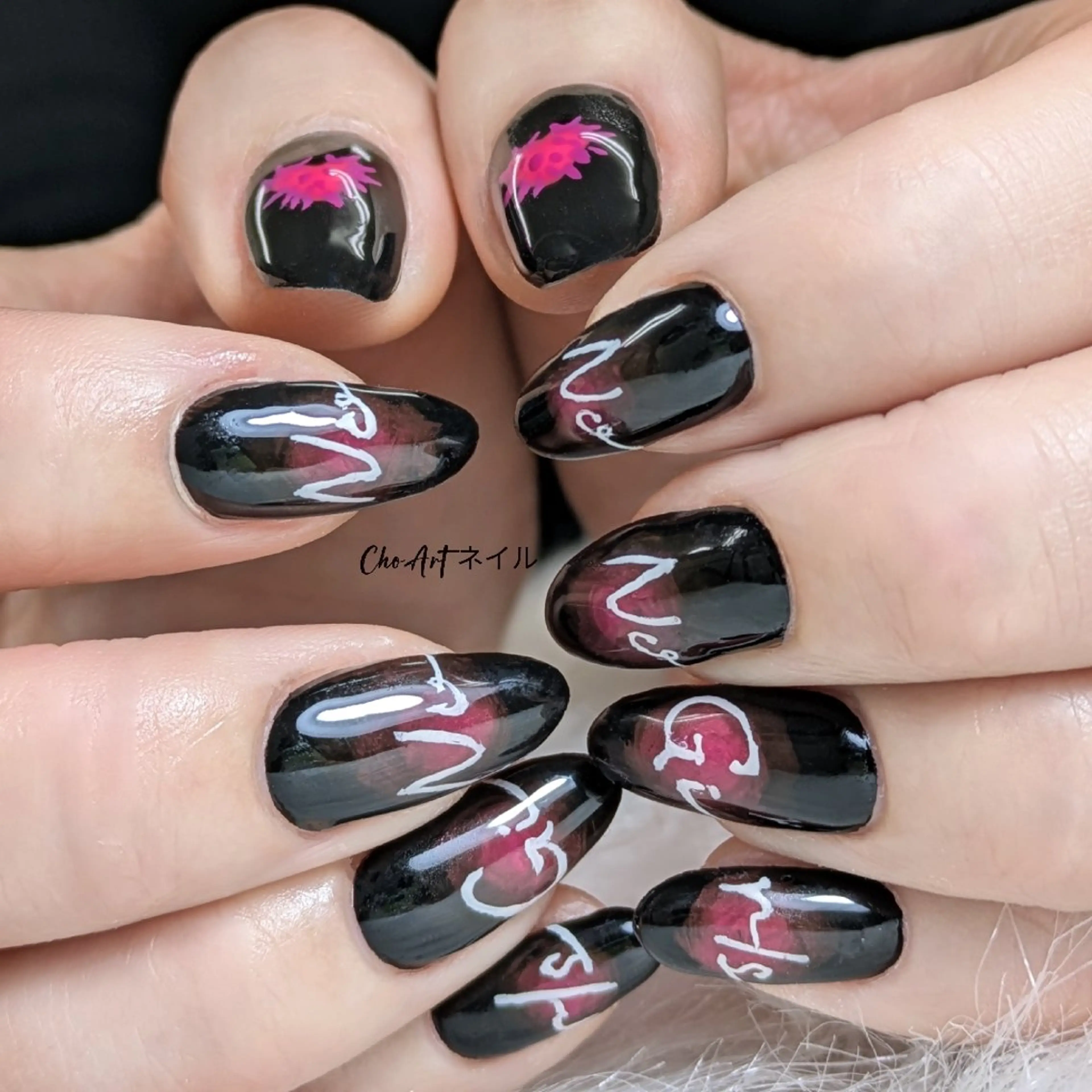 ネイル アートネイル キラキラネイル ラメ(グリッター) マグネットネイル ミラーネイル Cho Artネイル所属・Cho Art ネイルのネイルデザイン