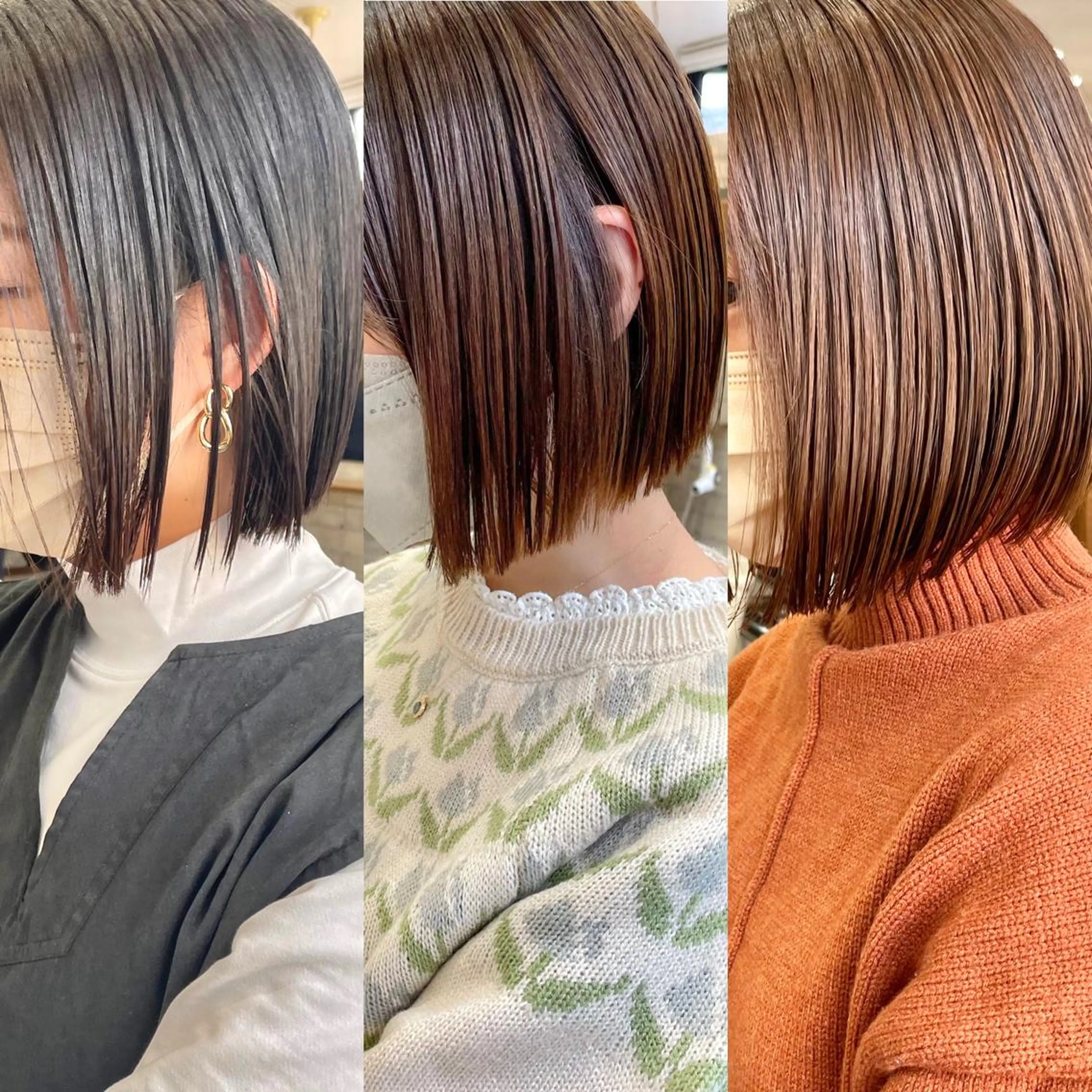 ショート カラー 髪質改善 中川　翔のヘアスタイル