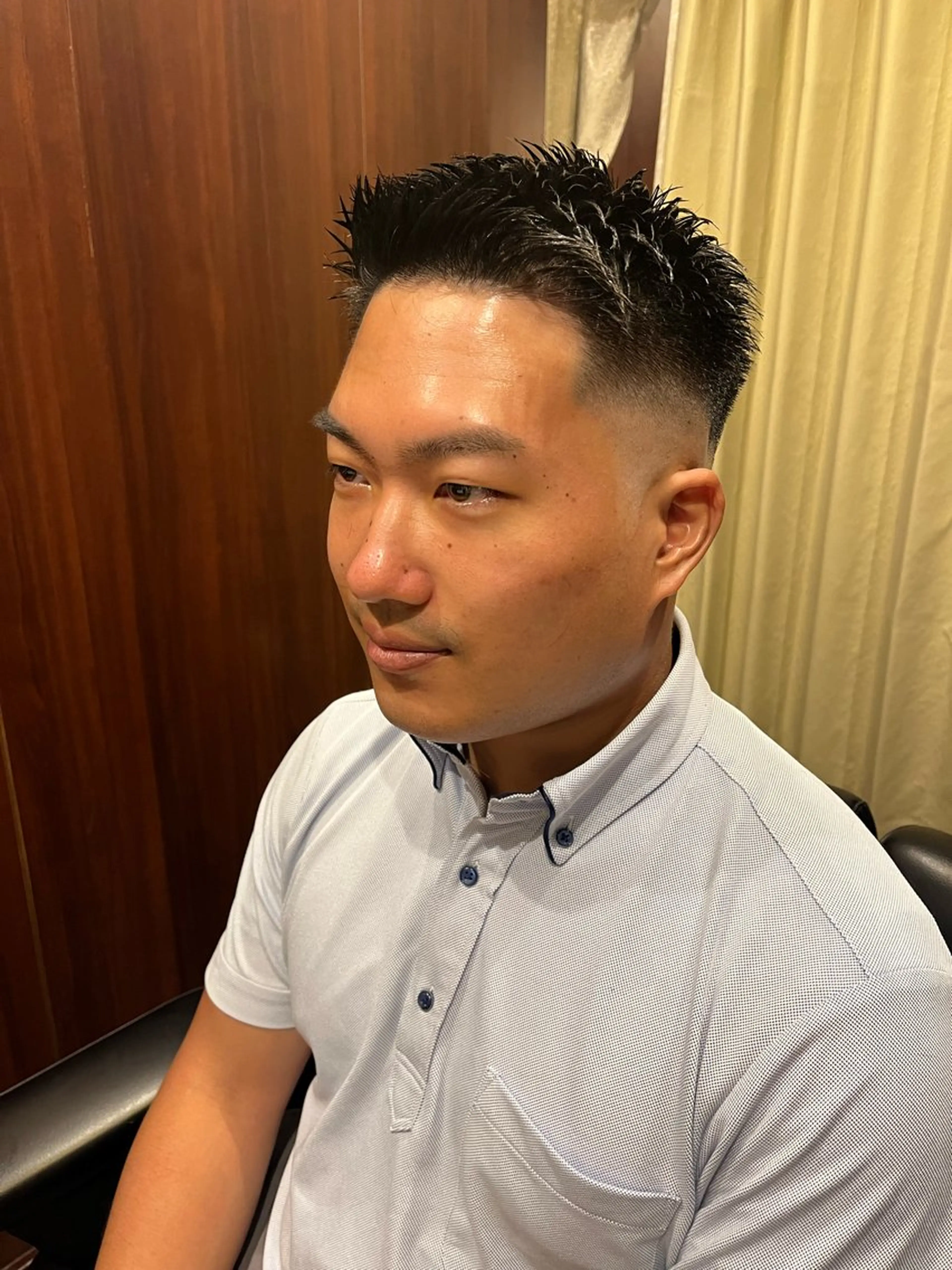 ショート 練習用 坂場のヘアスタイル