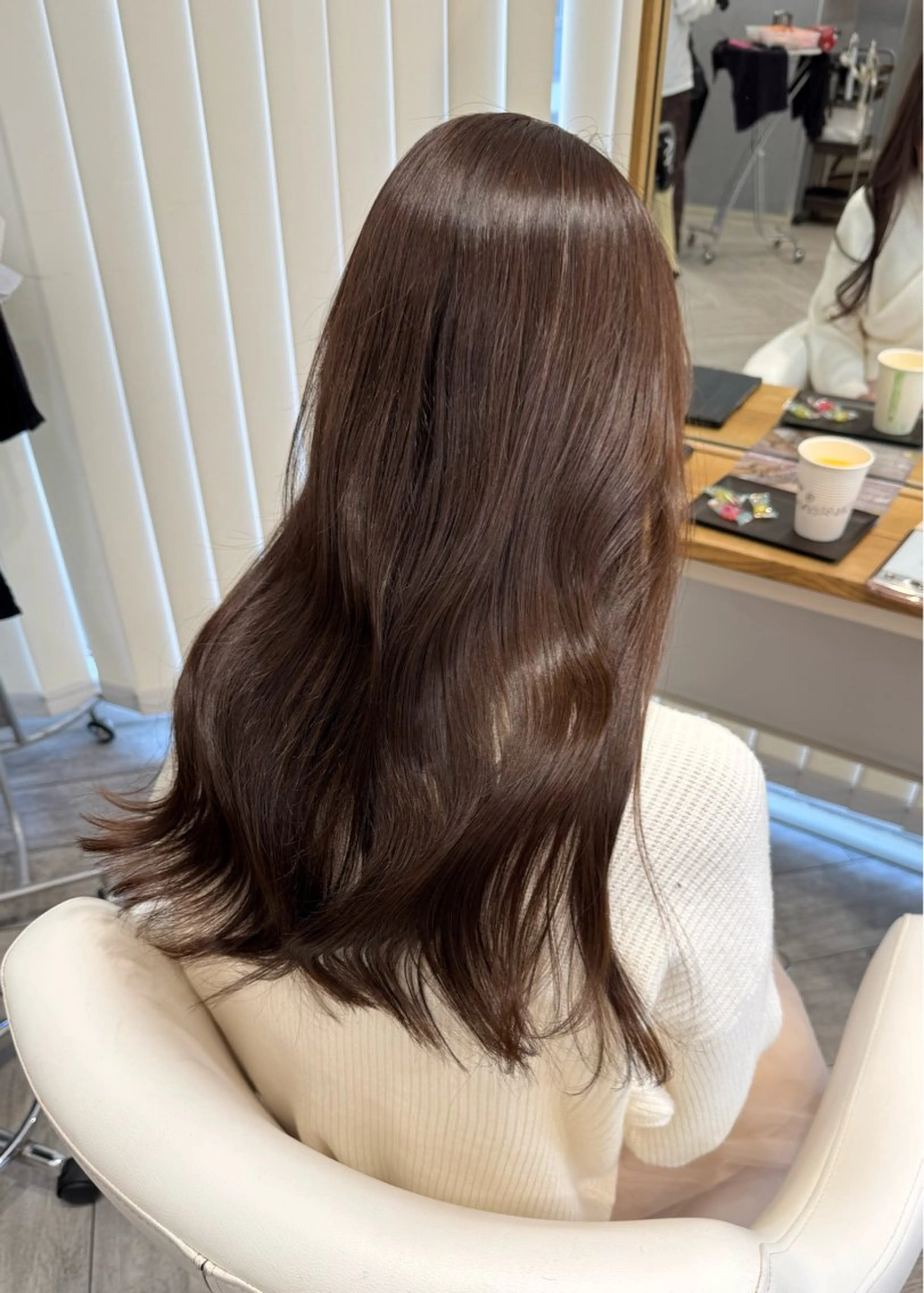 ロング カラー ブラウンカラー オレンジ カット ヘアカラー トリートメント AVANCE.ens 広島袋町店ayuのヘアスタイル