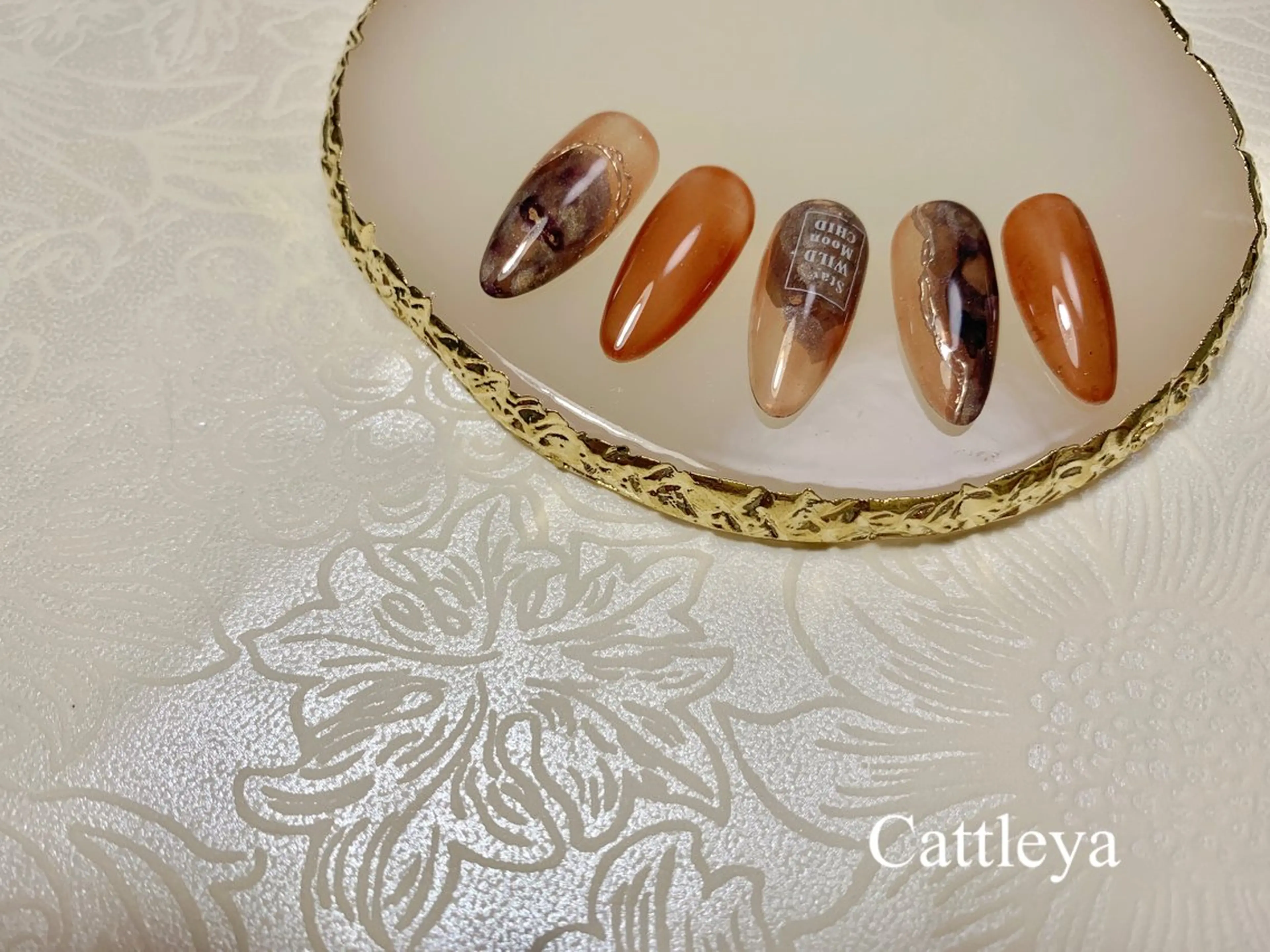 ネイル ニュアンスネイル ハンドネイル Cattleya カトレアのネイルデザイン