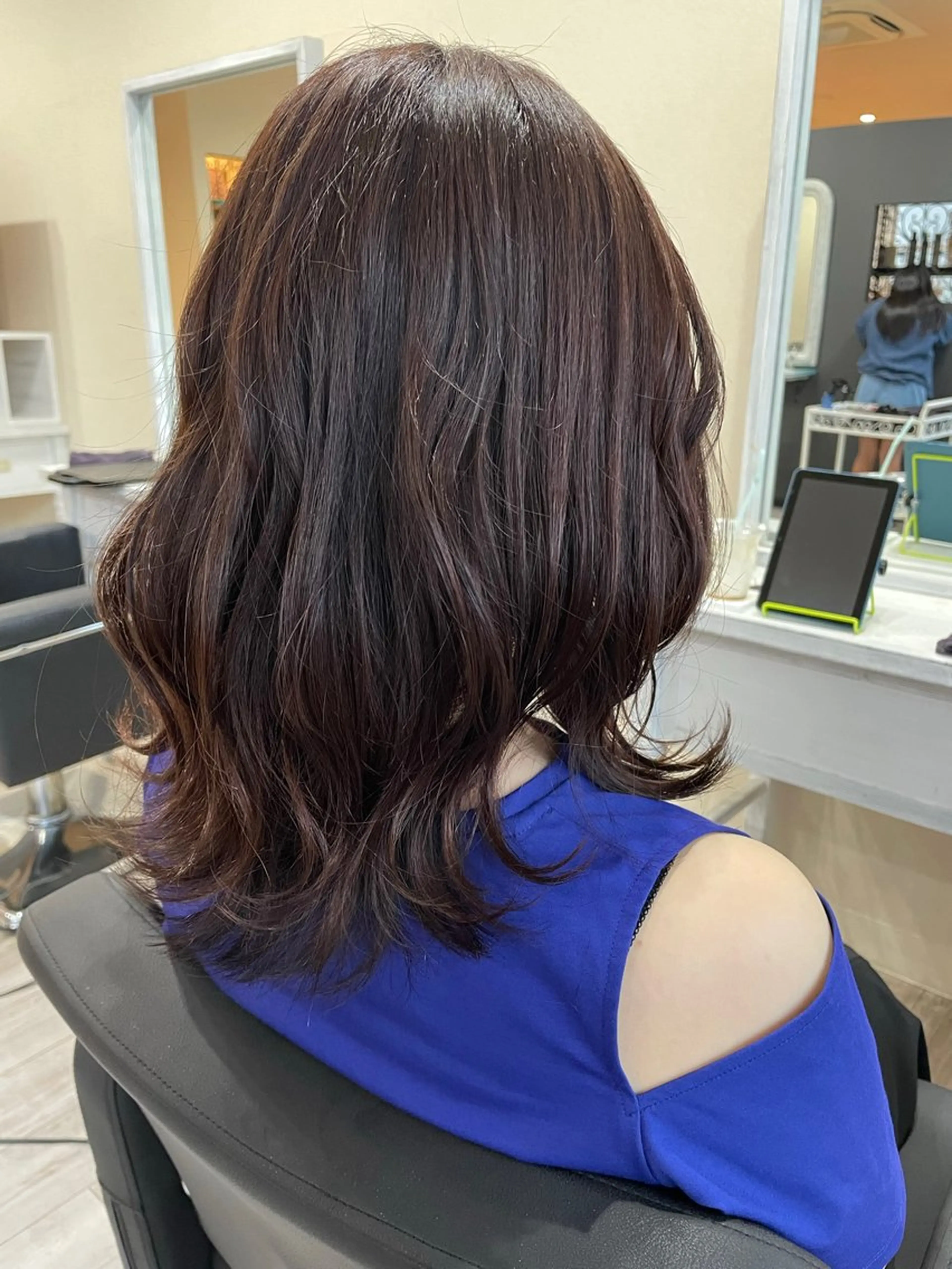 ミディアム カラー ブラウンカラー カット ヘアカラー APPEL hair＆eyelash所属・APPEL / fujiiのヘアスタイル