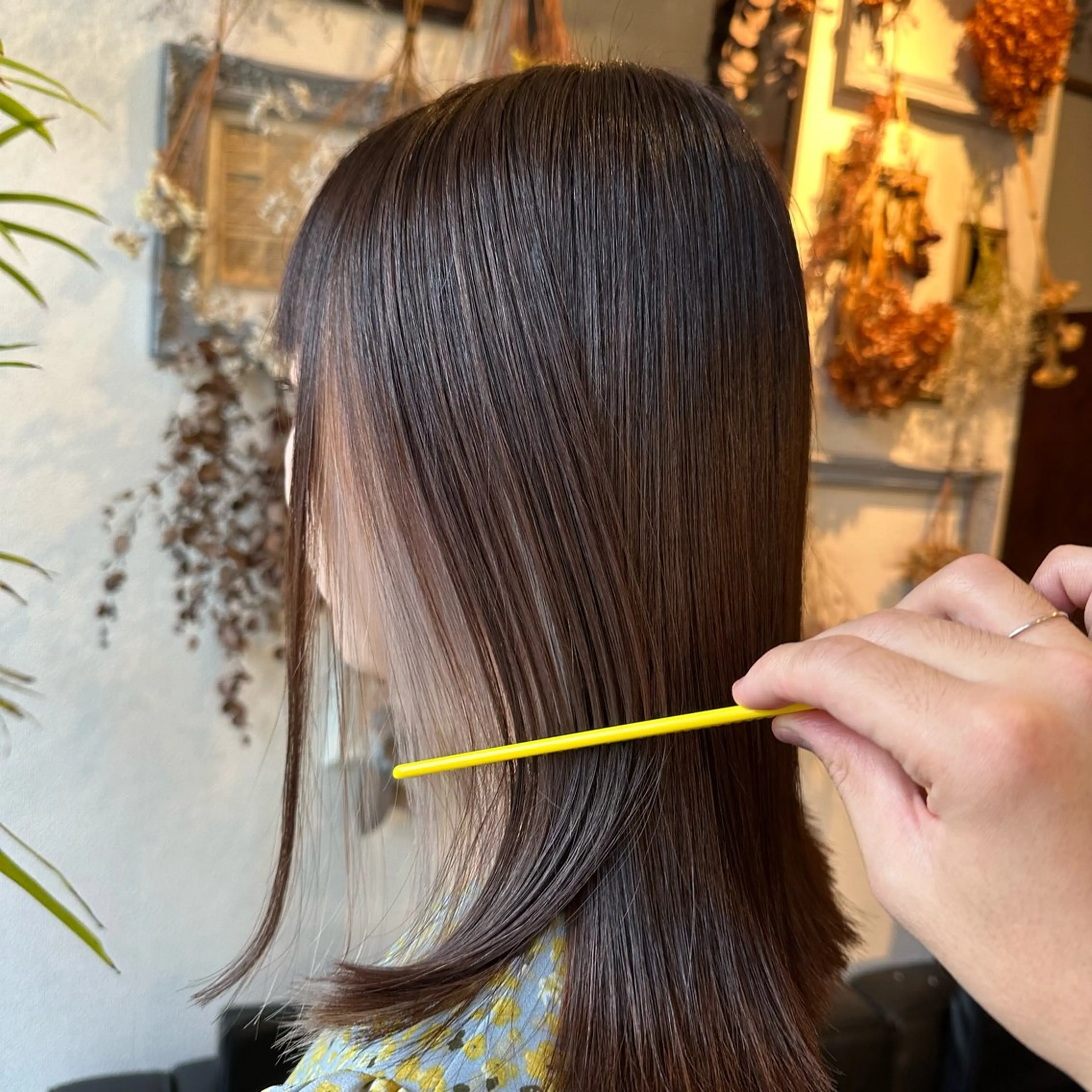 ミディアム カラー カット ヘアカラー Glanzhair 🫧‪菊池柊真🫧のヘアスタイル