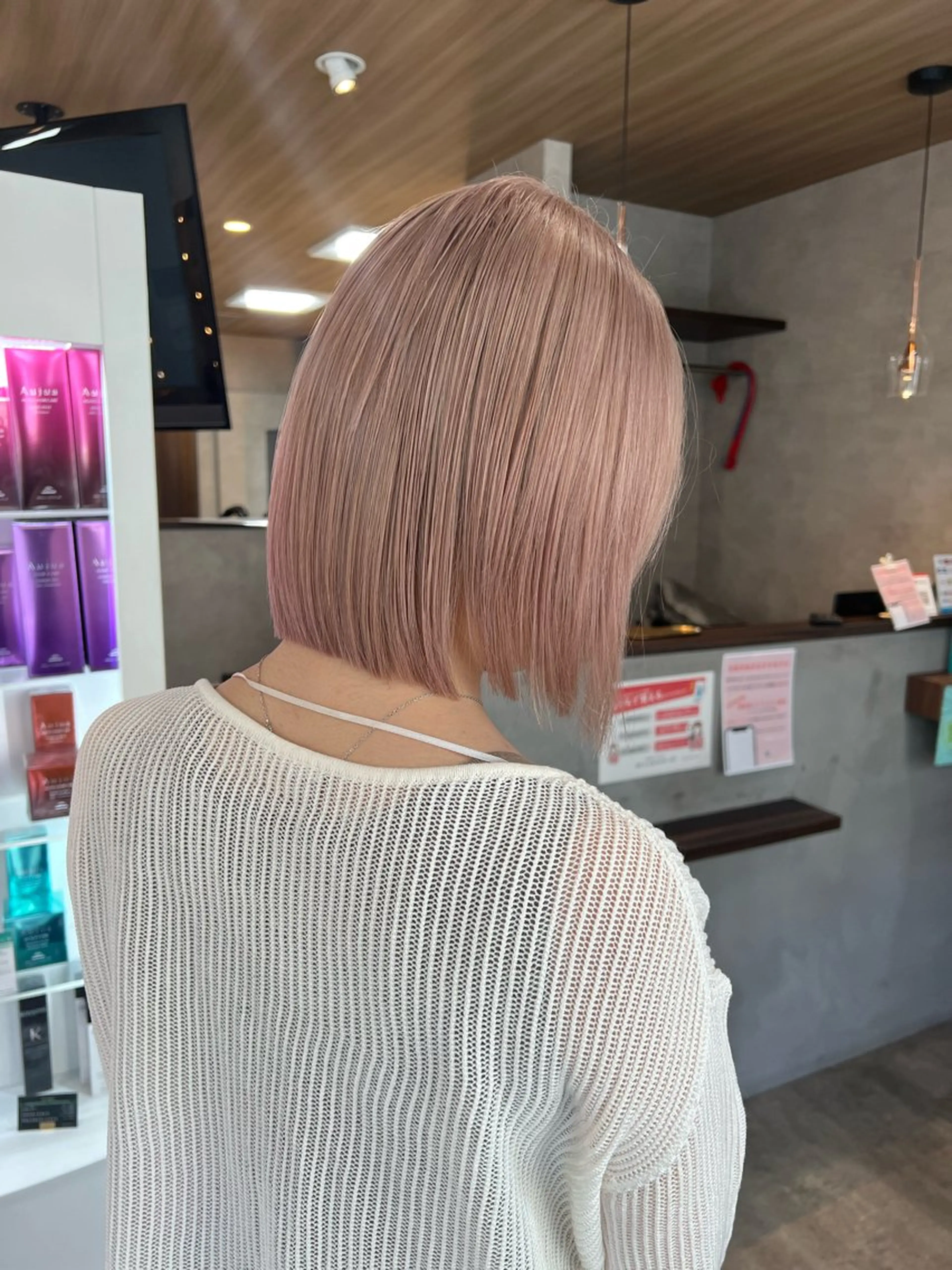ミディアム カラー RIENS Xrea nanamiのヘアスタイル