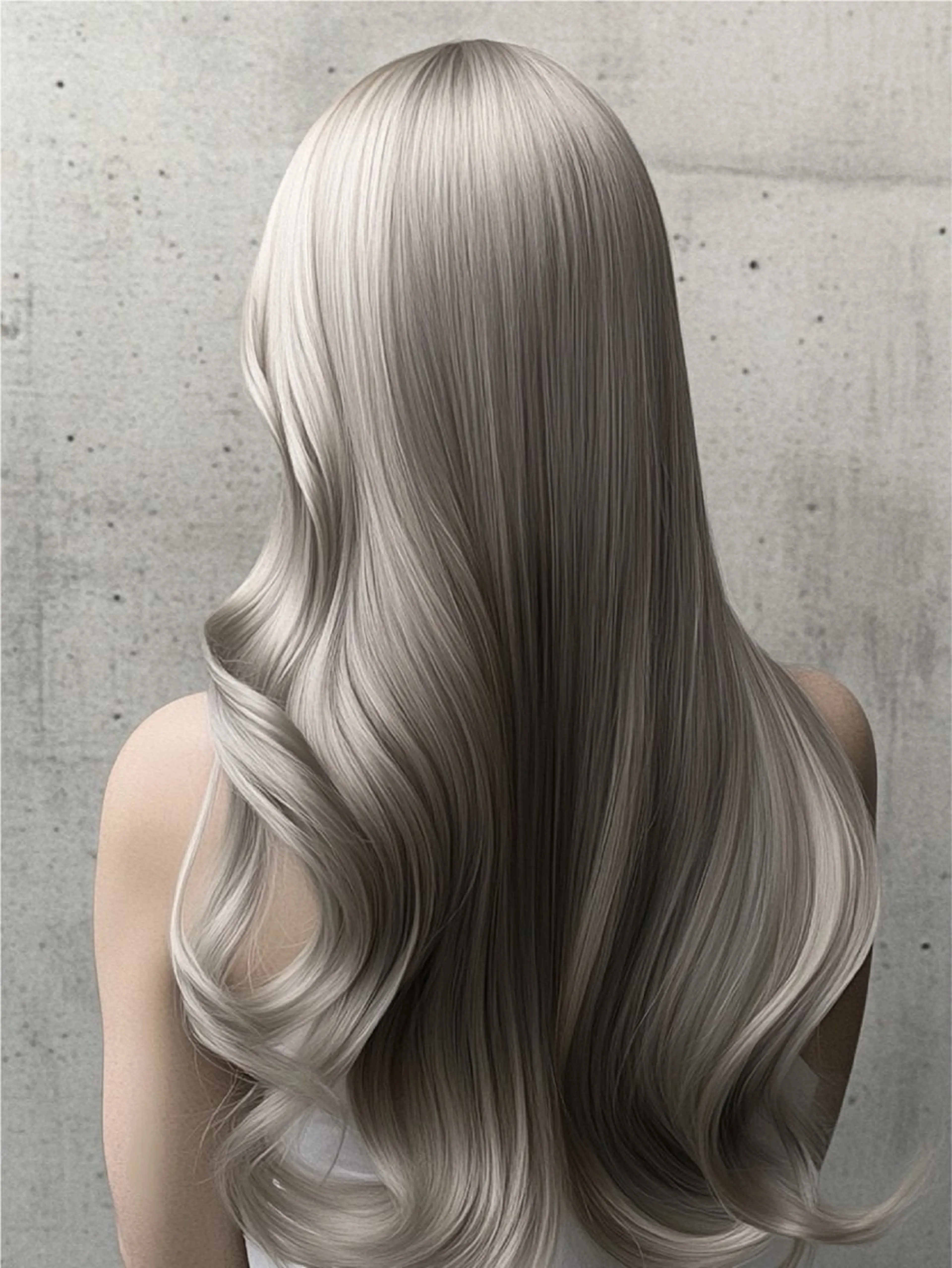 ロング カラー グレージュ ボブ 髪質改善 小顔カット 縮毛矯正 カット ヘアカラー Glimpse大濠店 髪質改善/福岡大濠のヘアスタイル