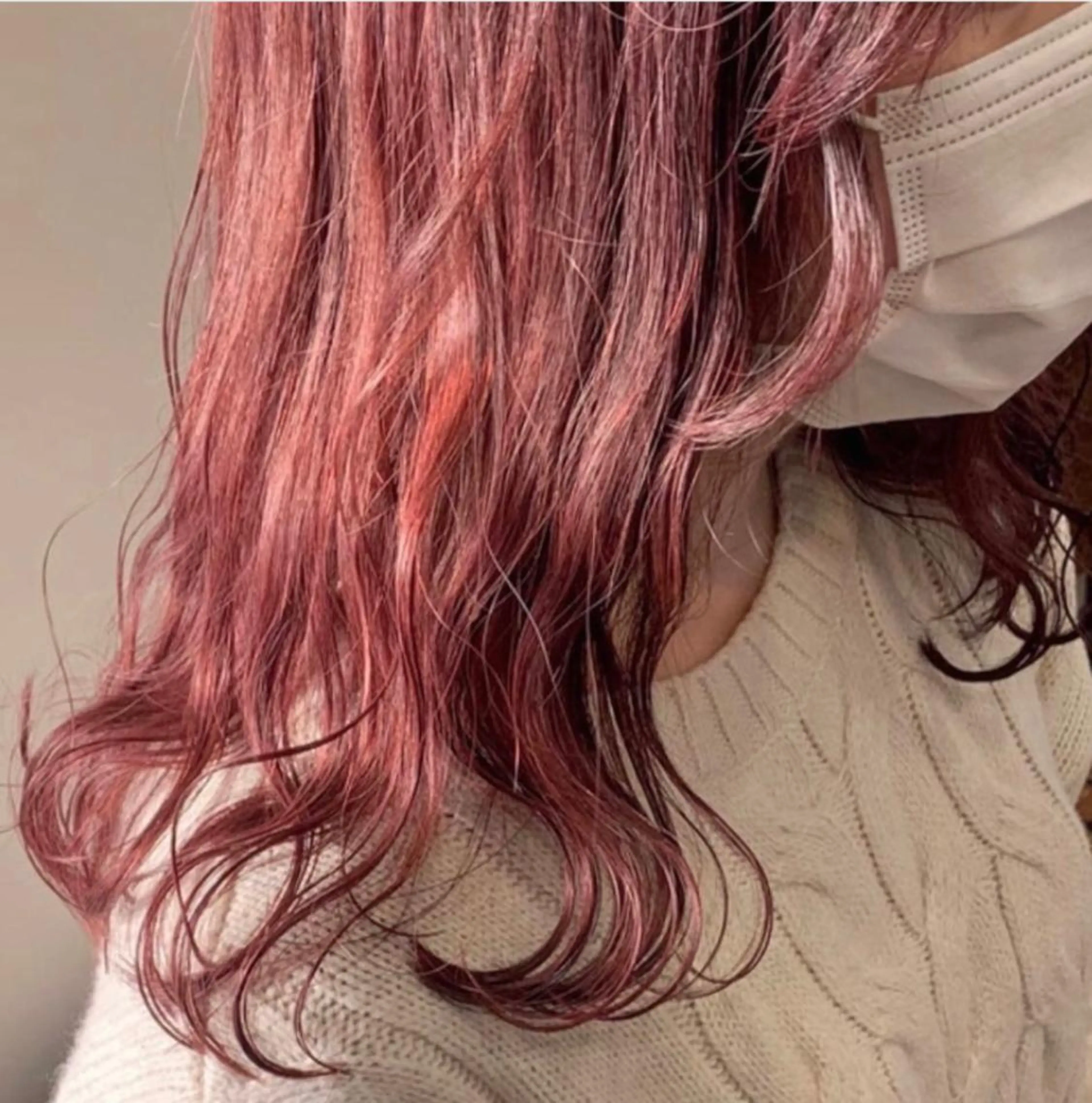 セミロング ヘアカラー トリートメント 暖色/まろベージュ/ シカタユウカのヘアスタイル