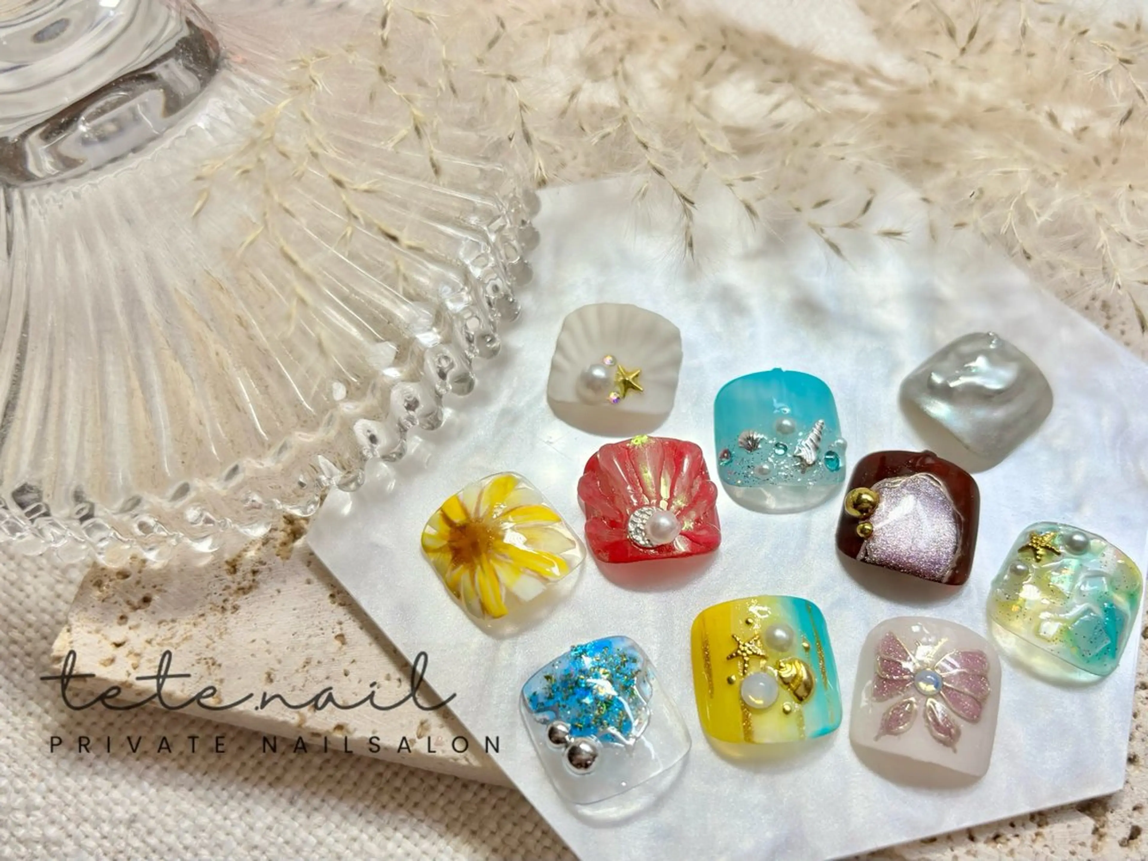 ネイル フットネイル tete. nailのネイルデザイン