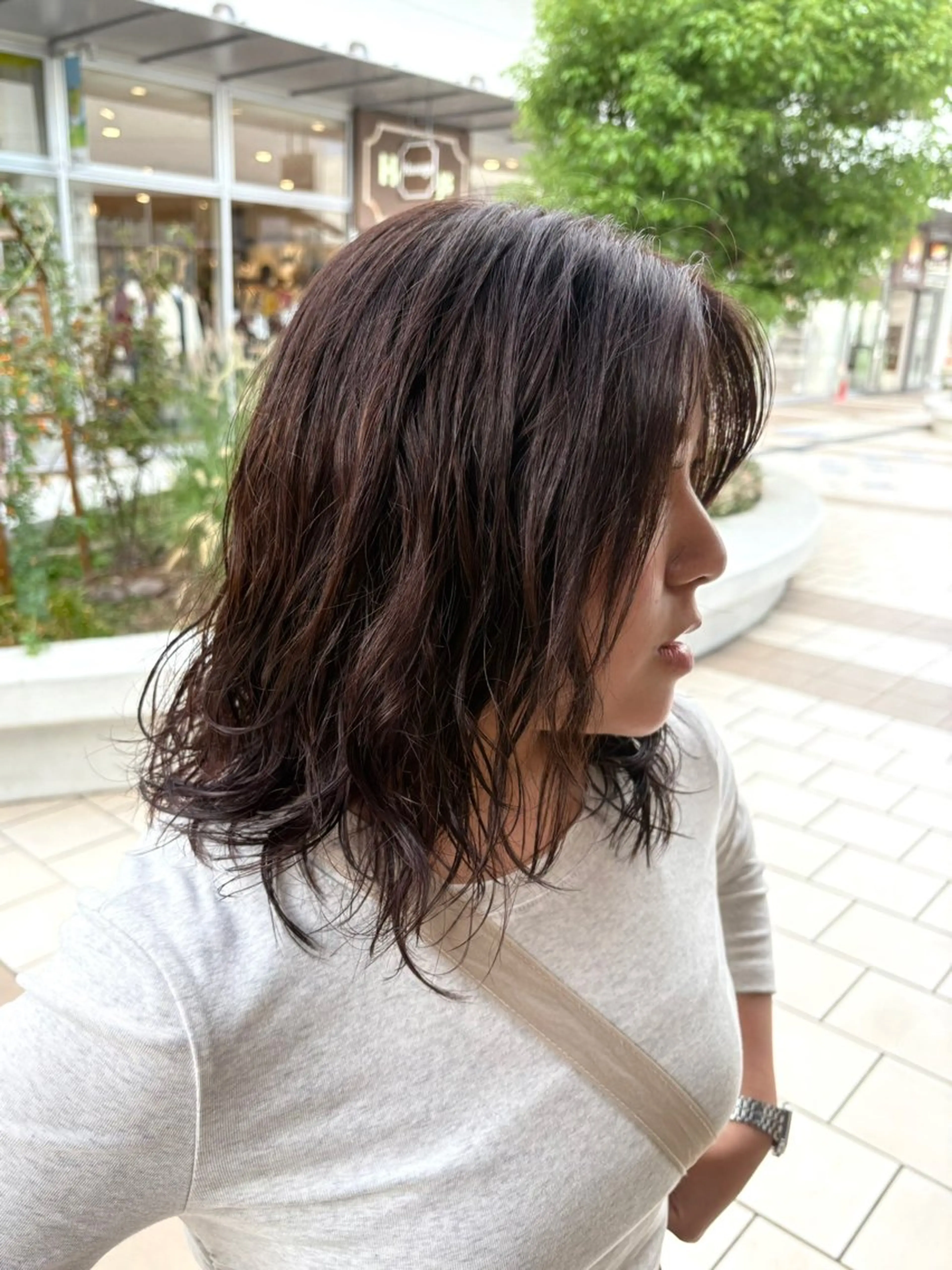 【レディース限定パーマモデル】レイヤーパーマ+レイヤーカット👩🏻🦱 ¥3850の写真