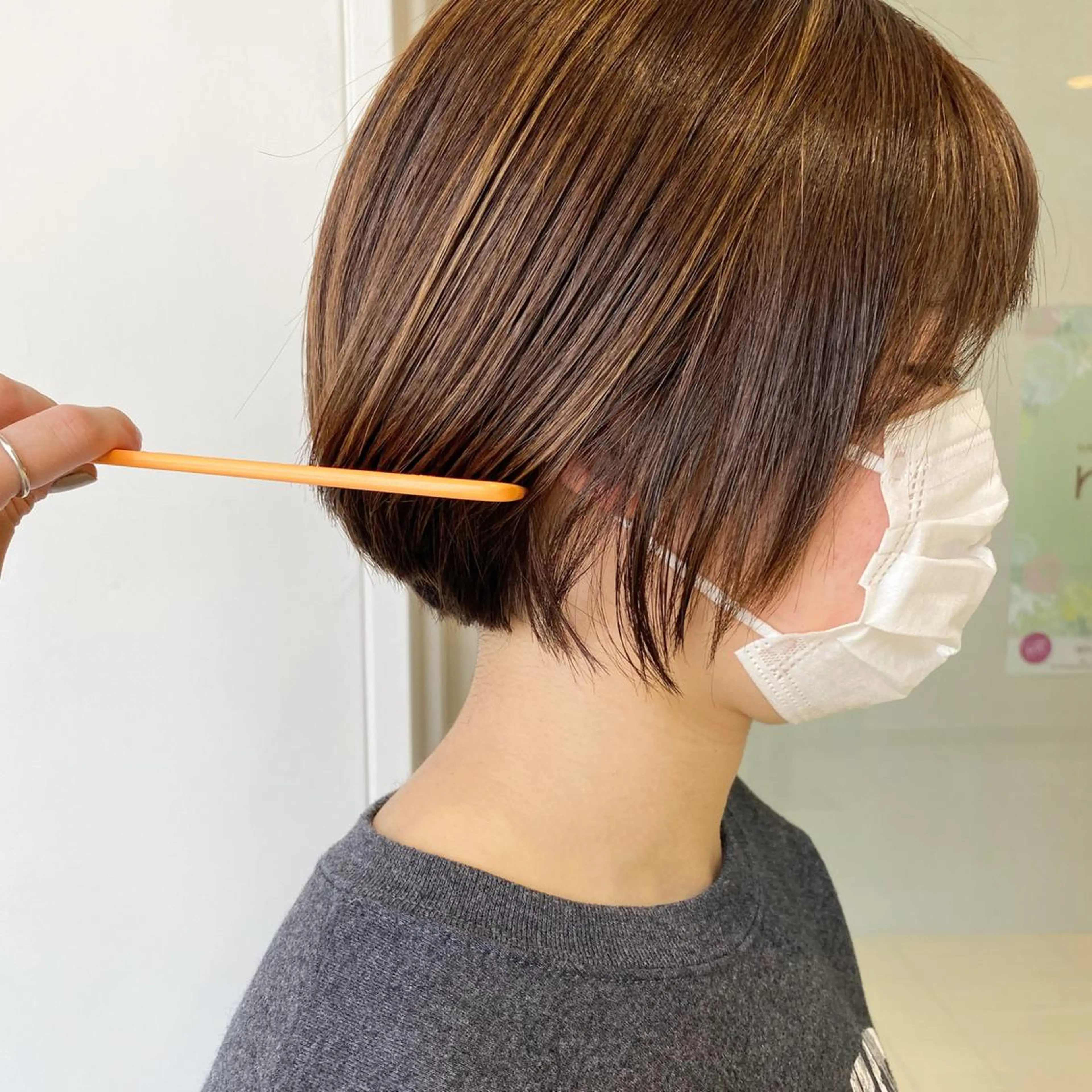 ショート カラー ハイライトカラー ボブ ハイライト salut町田/ボブ 🌷kana🌷のヘアスタイル