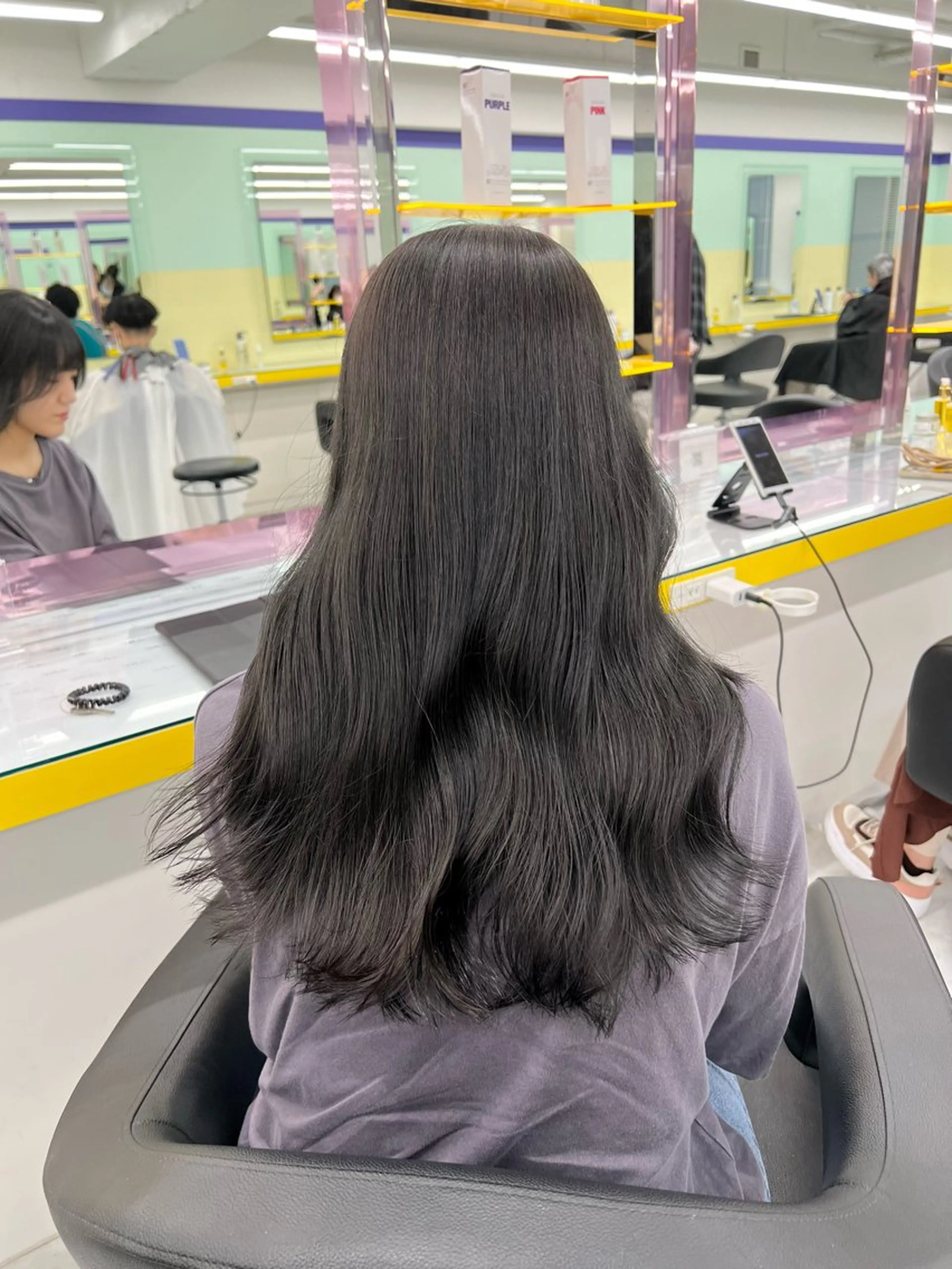 セミロング カット ヘアカラー トリートメント ヘッドスパ ヘアセット レイヤー/韓国❣️ 髪質改善/亘紘輝のヘアスタイル