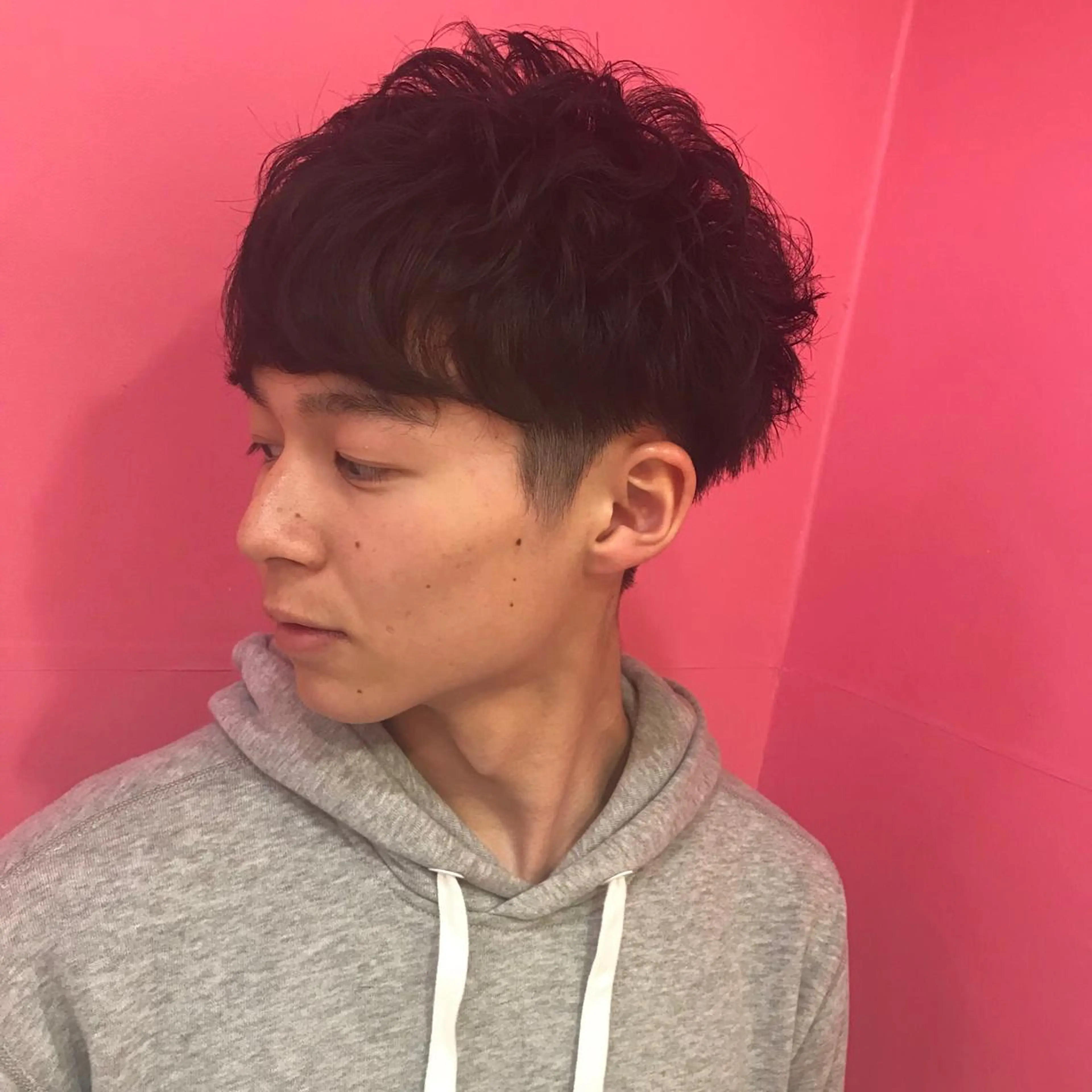 ショート パーマ メンズ マッシュ カット Vir by browのヘアスタイル