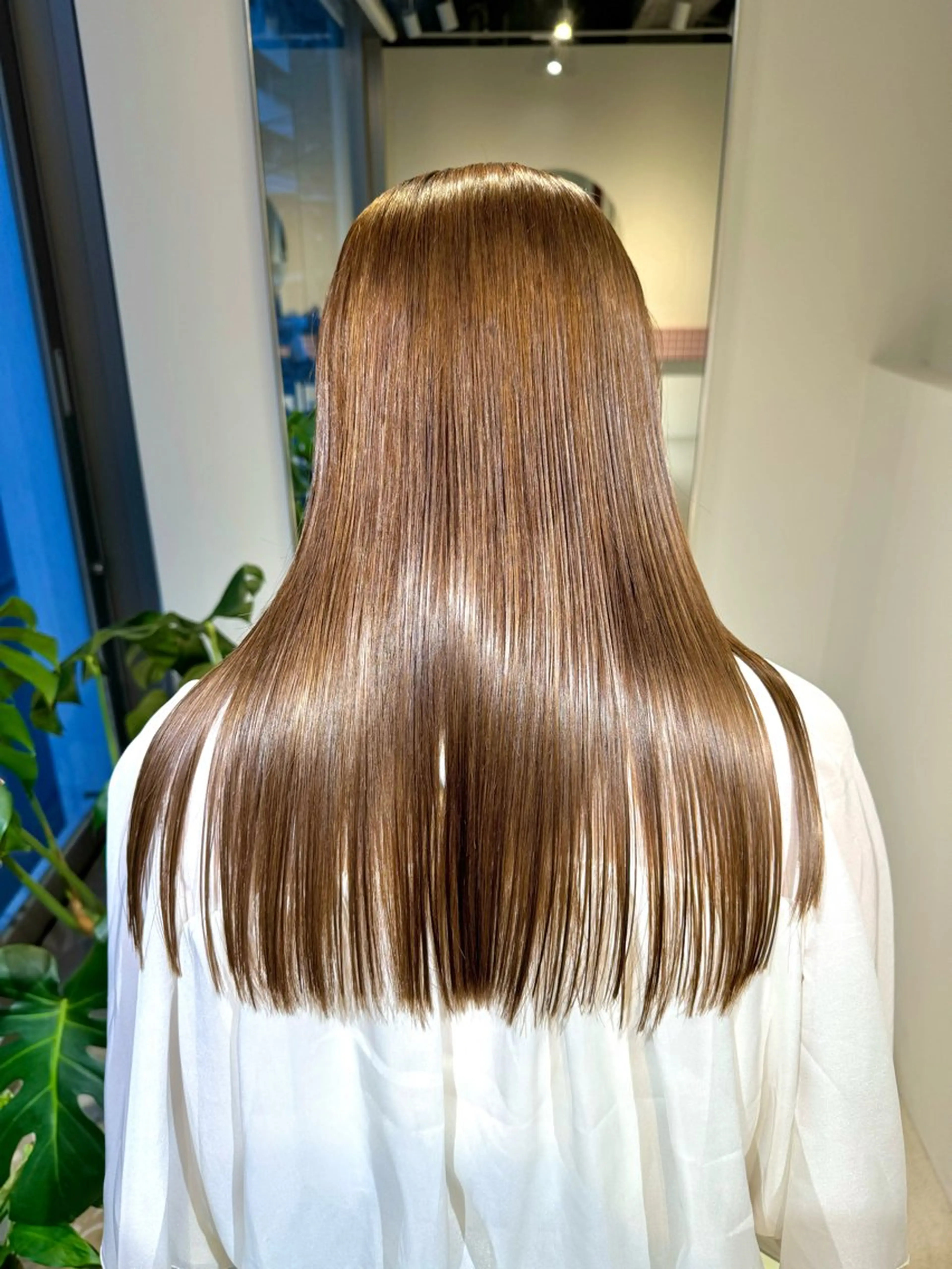 ロング アッシュ ボブ 髪質改善 レイヤーカット ロング eto所属・髪質改善スペシャリス ト長尾勇弥/梅田中津のヘアスタイル