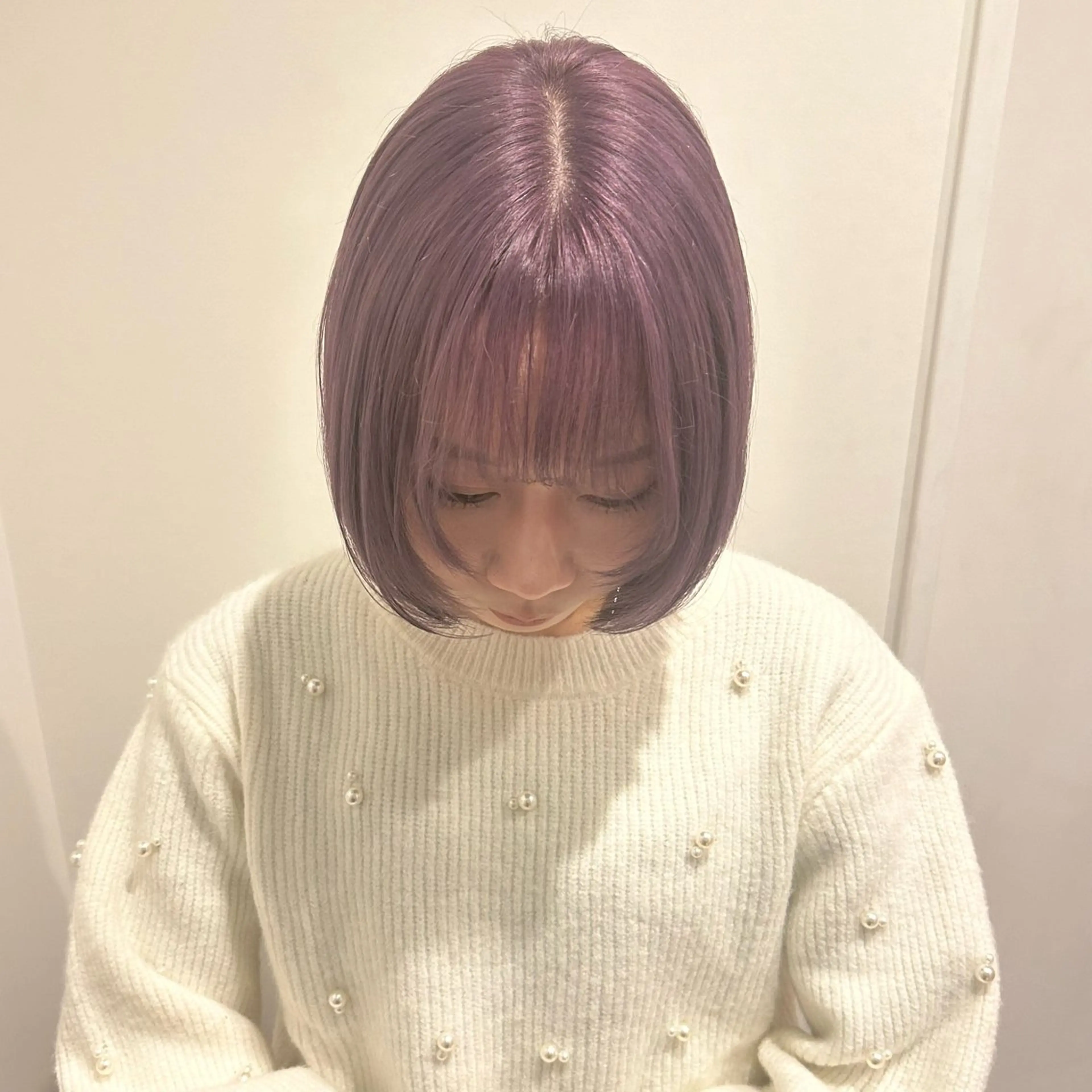 ミディアム カラー ヘアカラー トリートメント otoha✳︎ くすみカラーのヘアスタイル